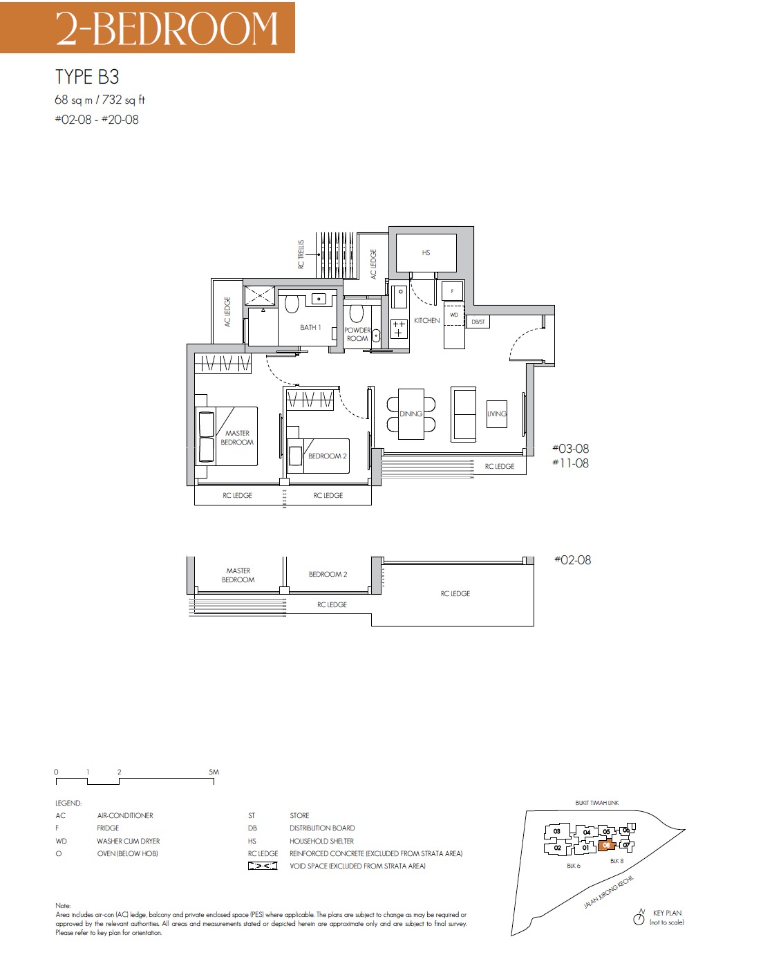 8@ST Bukit Timah Floor Plan 2BR B3