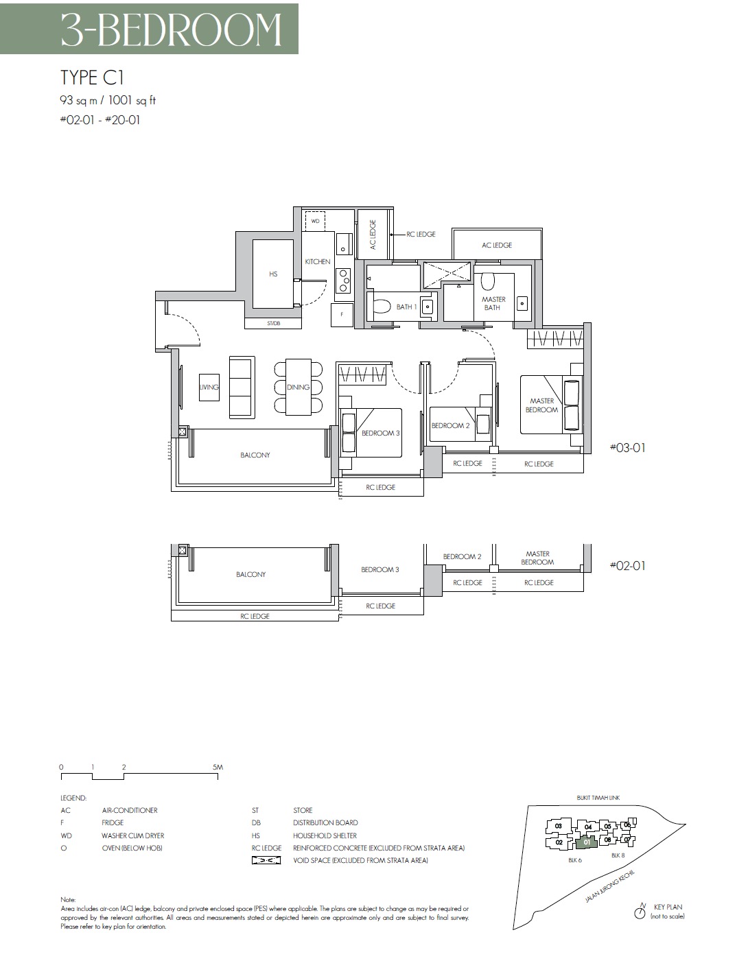 8@ST Bukit Timah Floor Plan 3BR C1