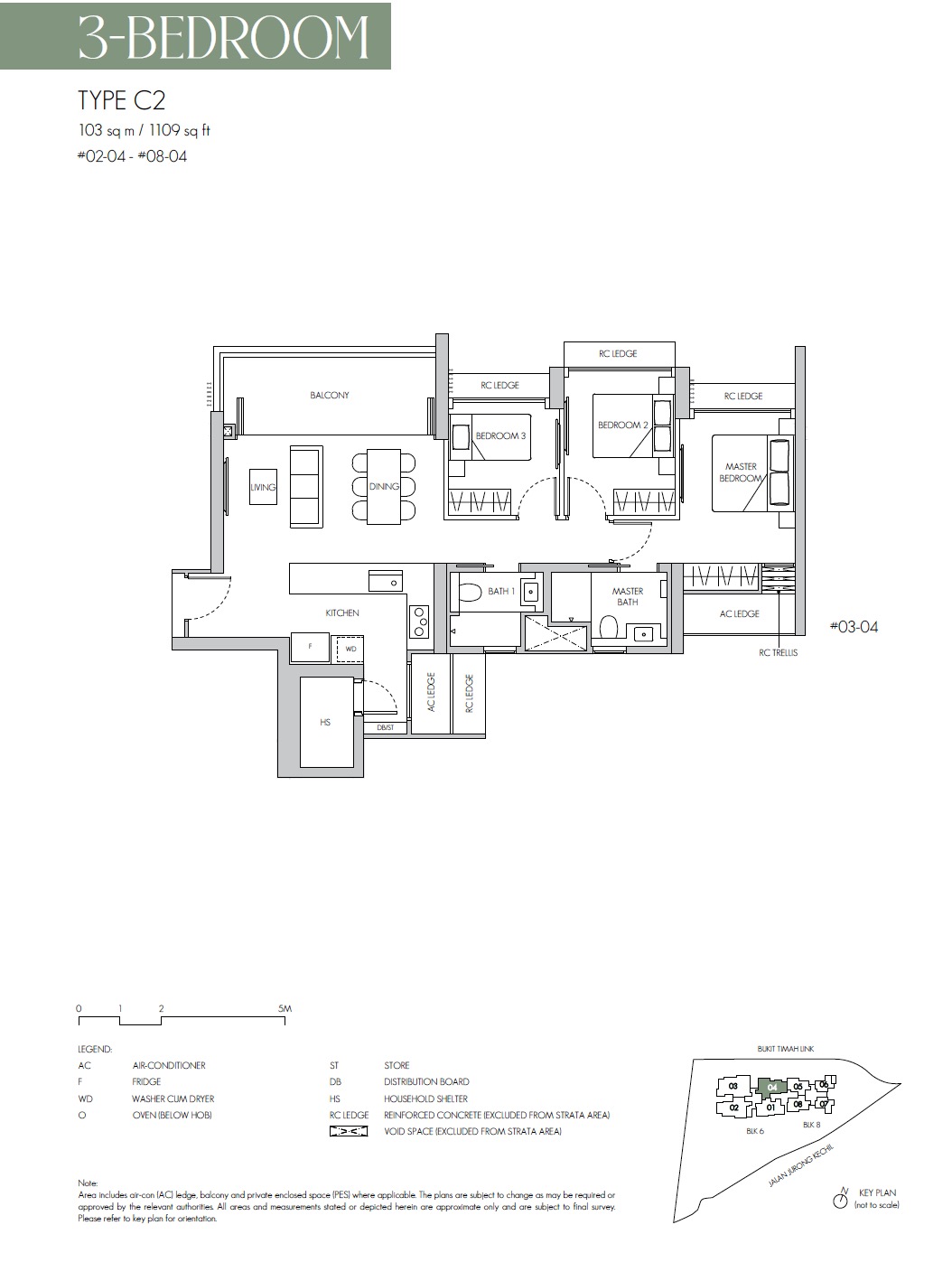 8@ST Bukit Timah Floor Plan 3BR C2