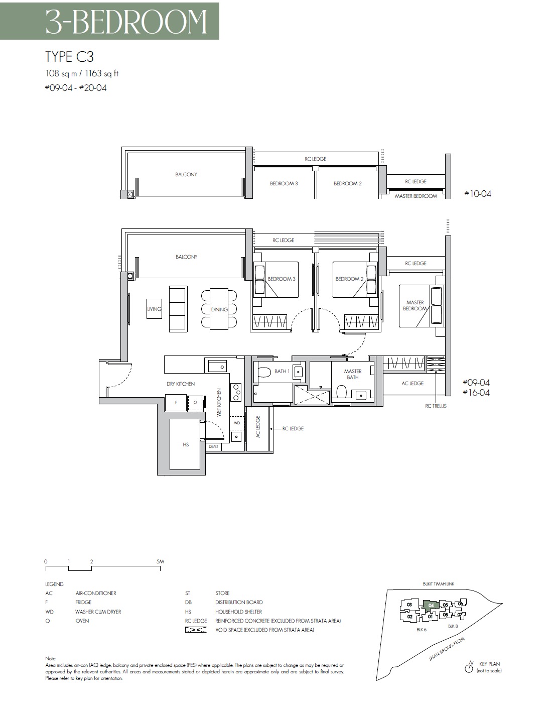 8@ST Bukit Timah Floor Plan 3BR C3