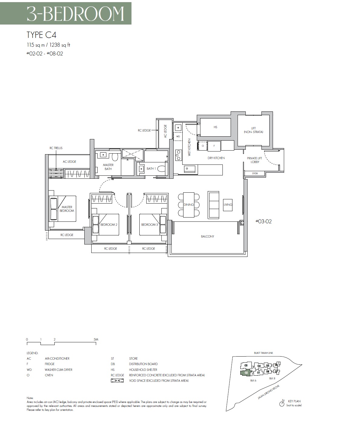 8@ST Bukit Timah Floor Plan 3BR C4