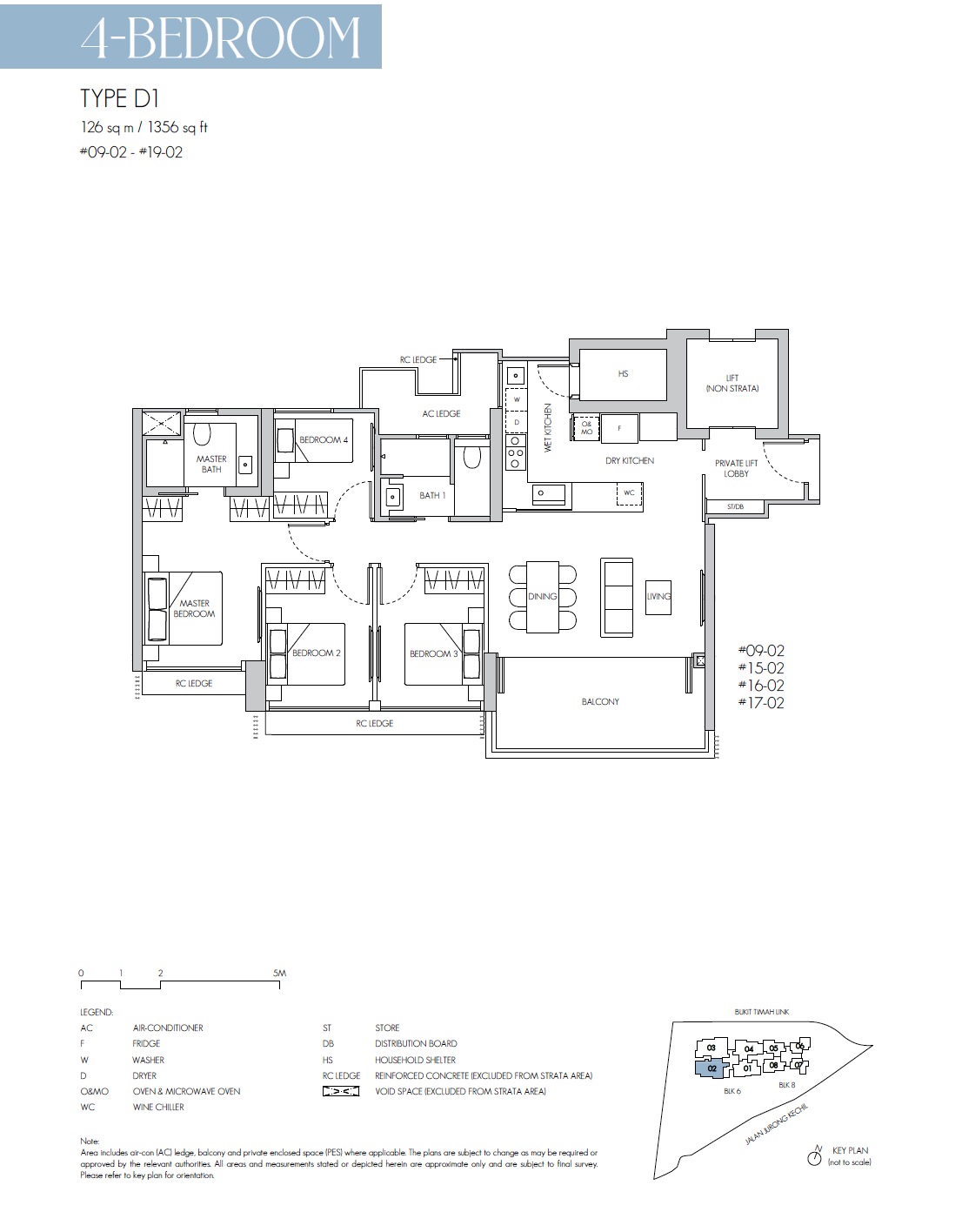 8@ST Bukit Timah Floor Plan 4BR D1