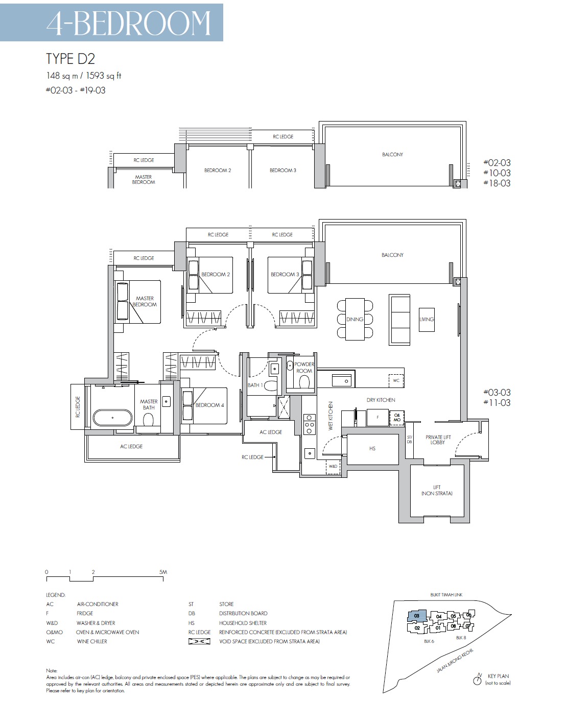 8@ST Bukit Timah Floor Plan 4BR D2