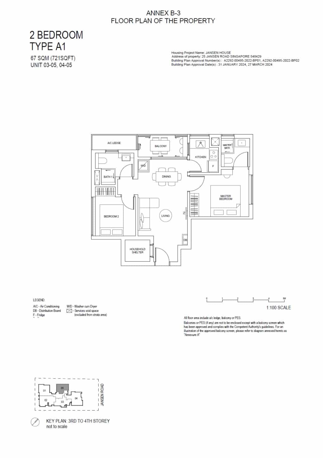 Jansen HouseJansen house Floor Plan 2BR Type A1 721sf