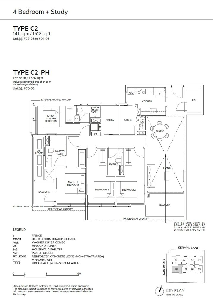 Ardor Residences - 4BR+Study C2 Floor Plan