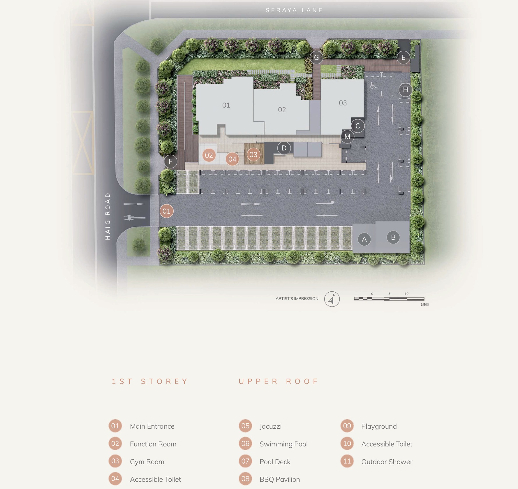 Ardor Residences - Site Plan 1st Storey Upper