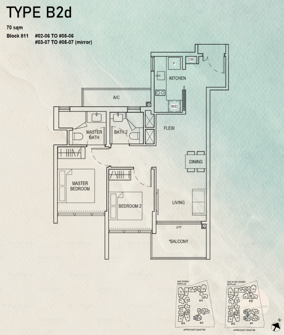 Bagnall Haus – 2BR Flexi Type B2d