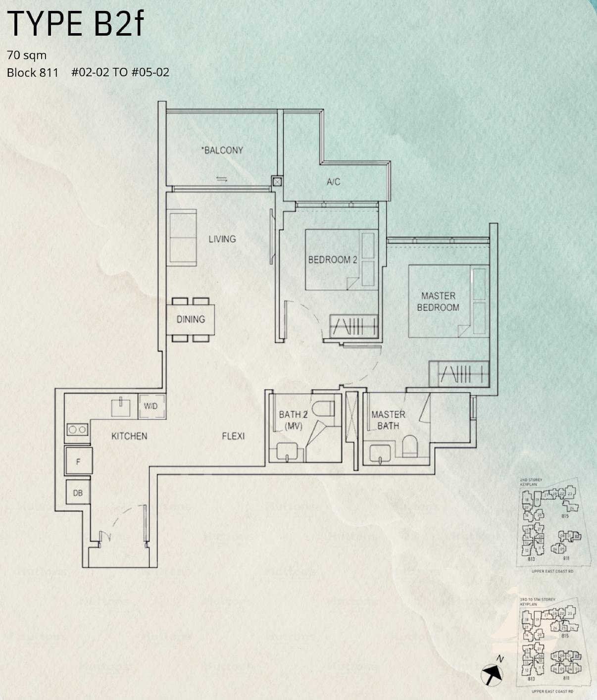 Bagnall Haus – 2BR Flexi Type B2f