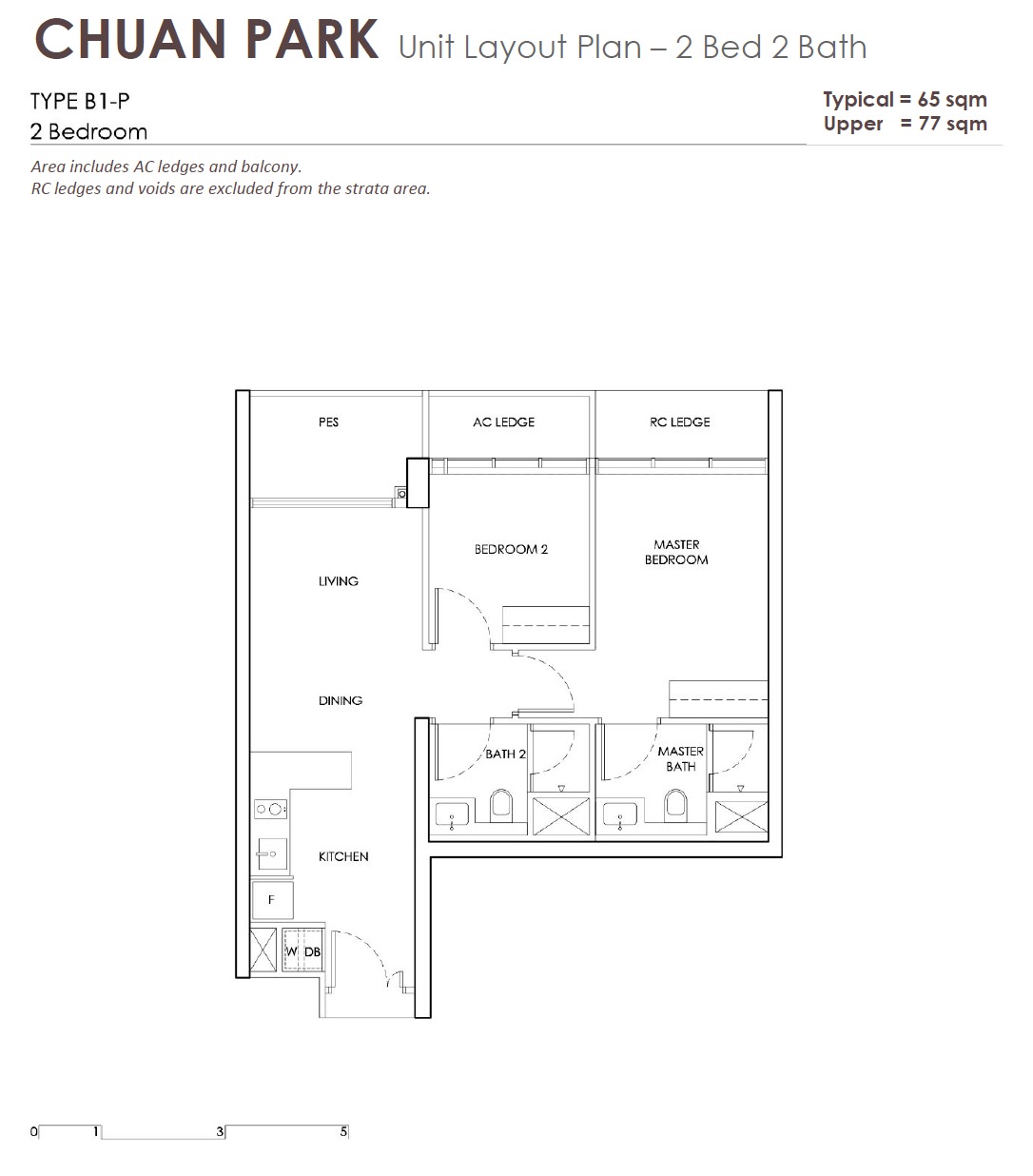 Chuan Park Layout 2BR 2Bath