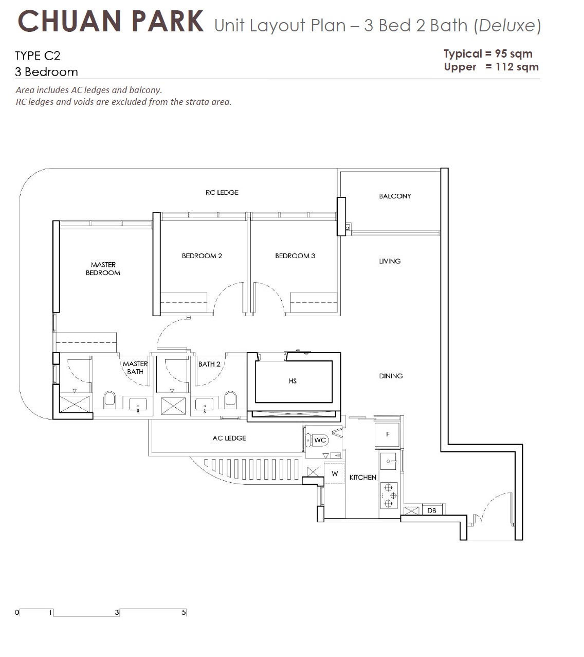 Chuan Park Layout 3BR Deluxe C2