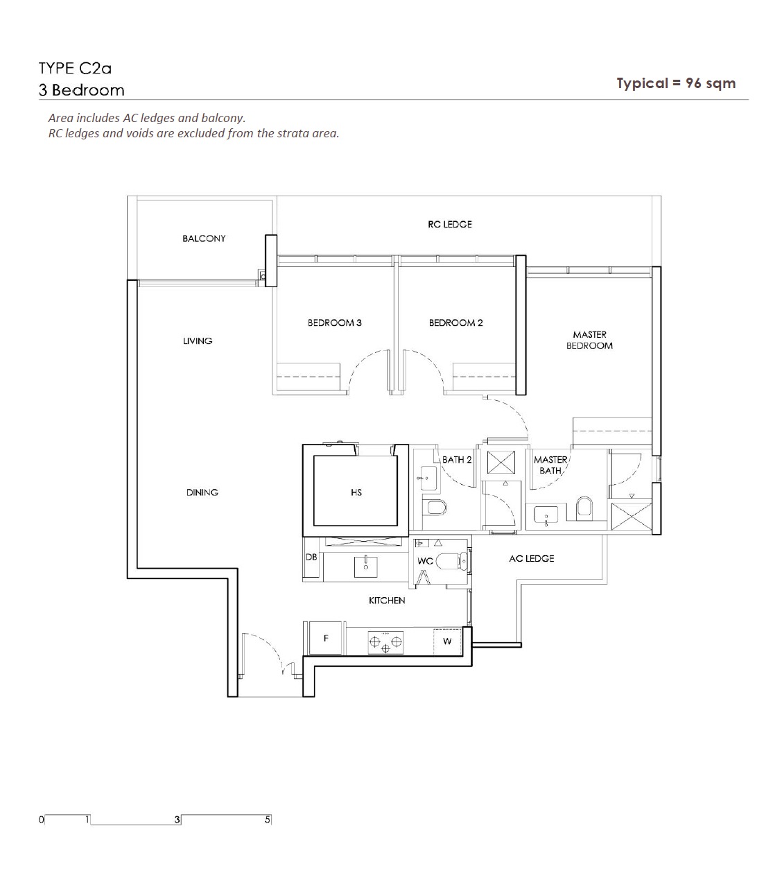 Chuan Park Layout 3BR Deluxe C2a