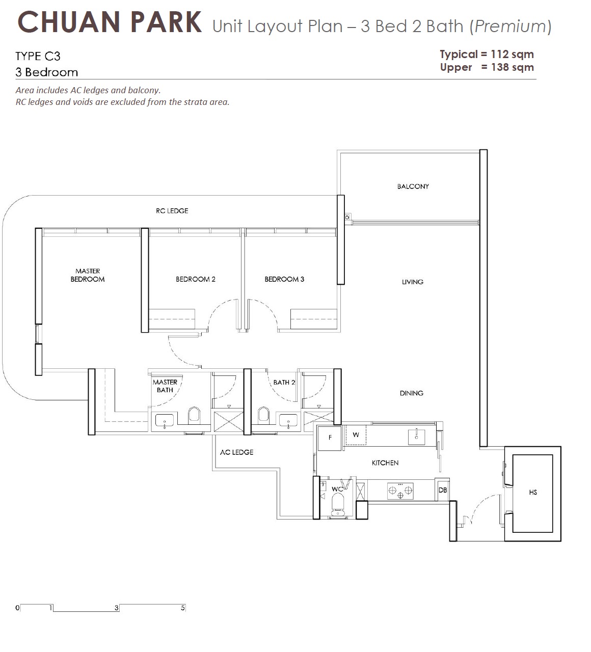 Chuan Park Layout 3BR Premium C3