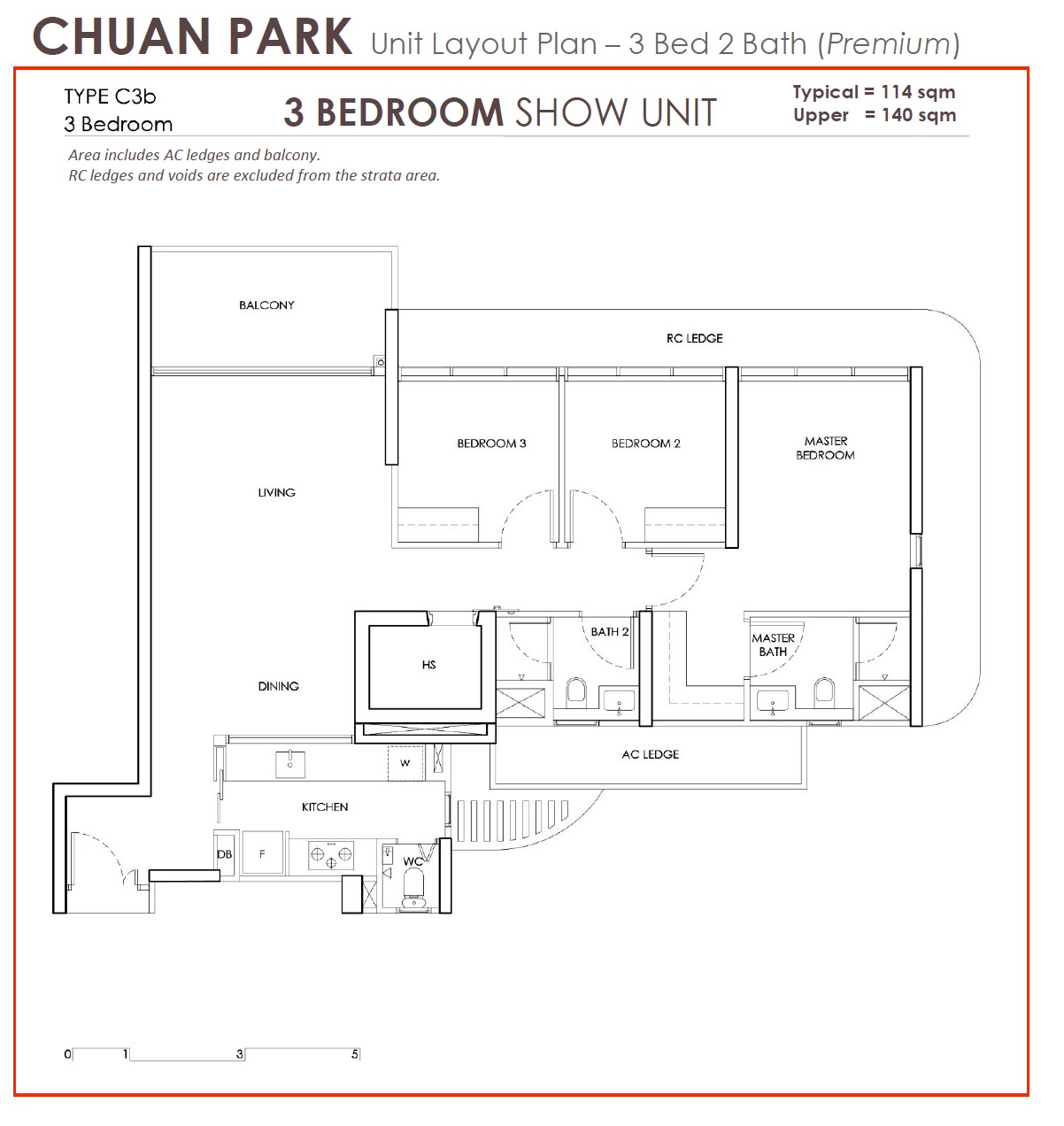 Chuan Park Layout 3BR Premium C3b (Showunit)