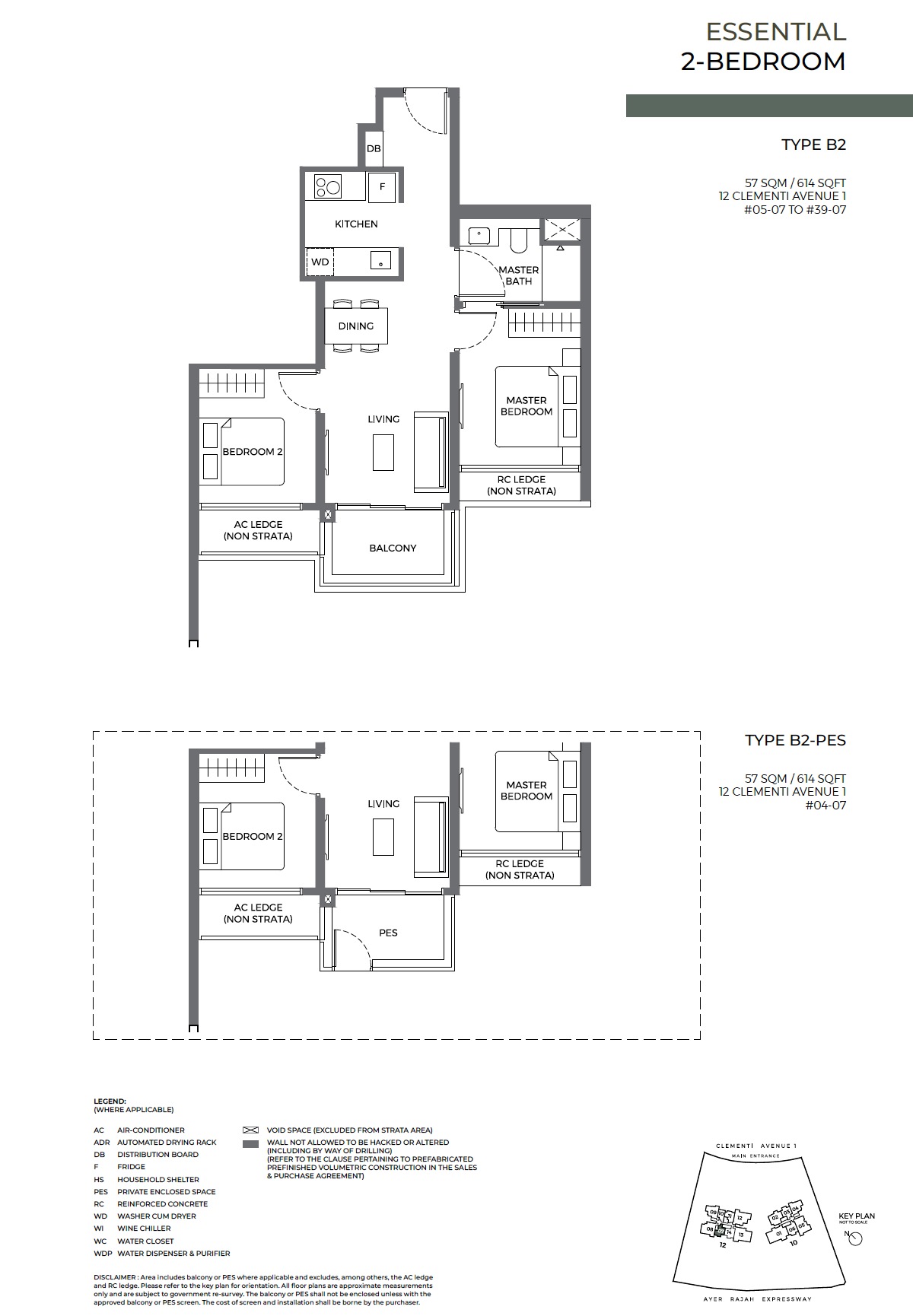 ELTA Clementi – Floor Plan 2BR B2