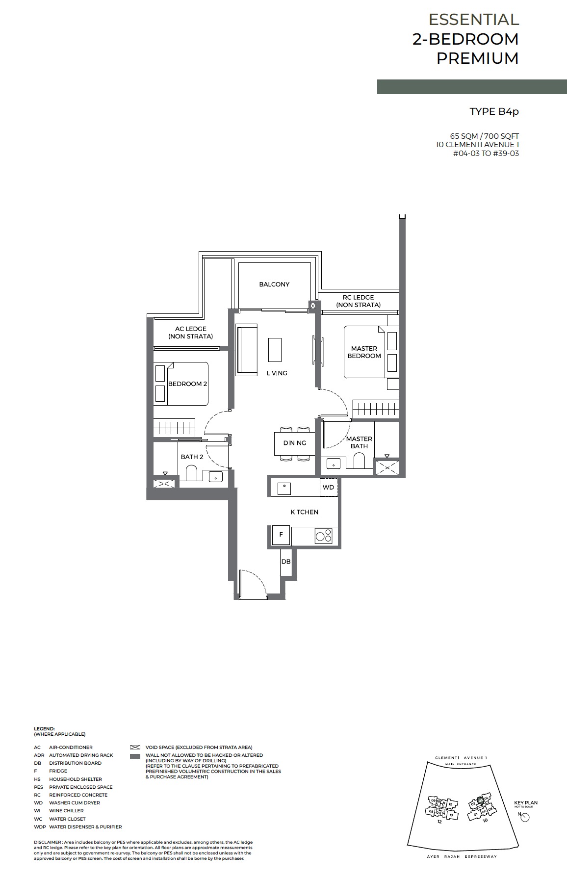 ELTA Clementi – Floor Plan 2BR Premium B4p