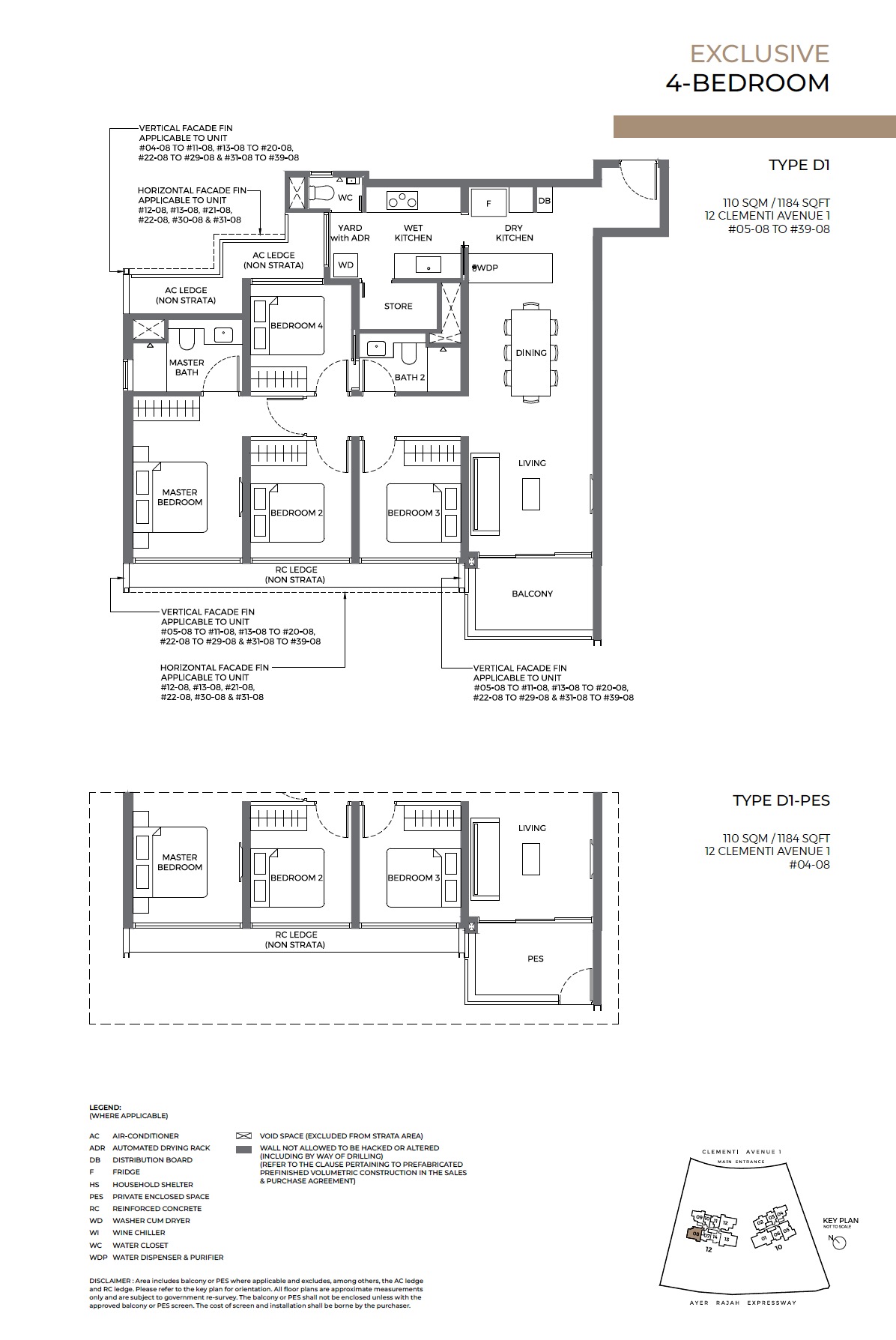 ELTA Clementi – Floor Plan 4BR D1