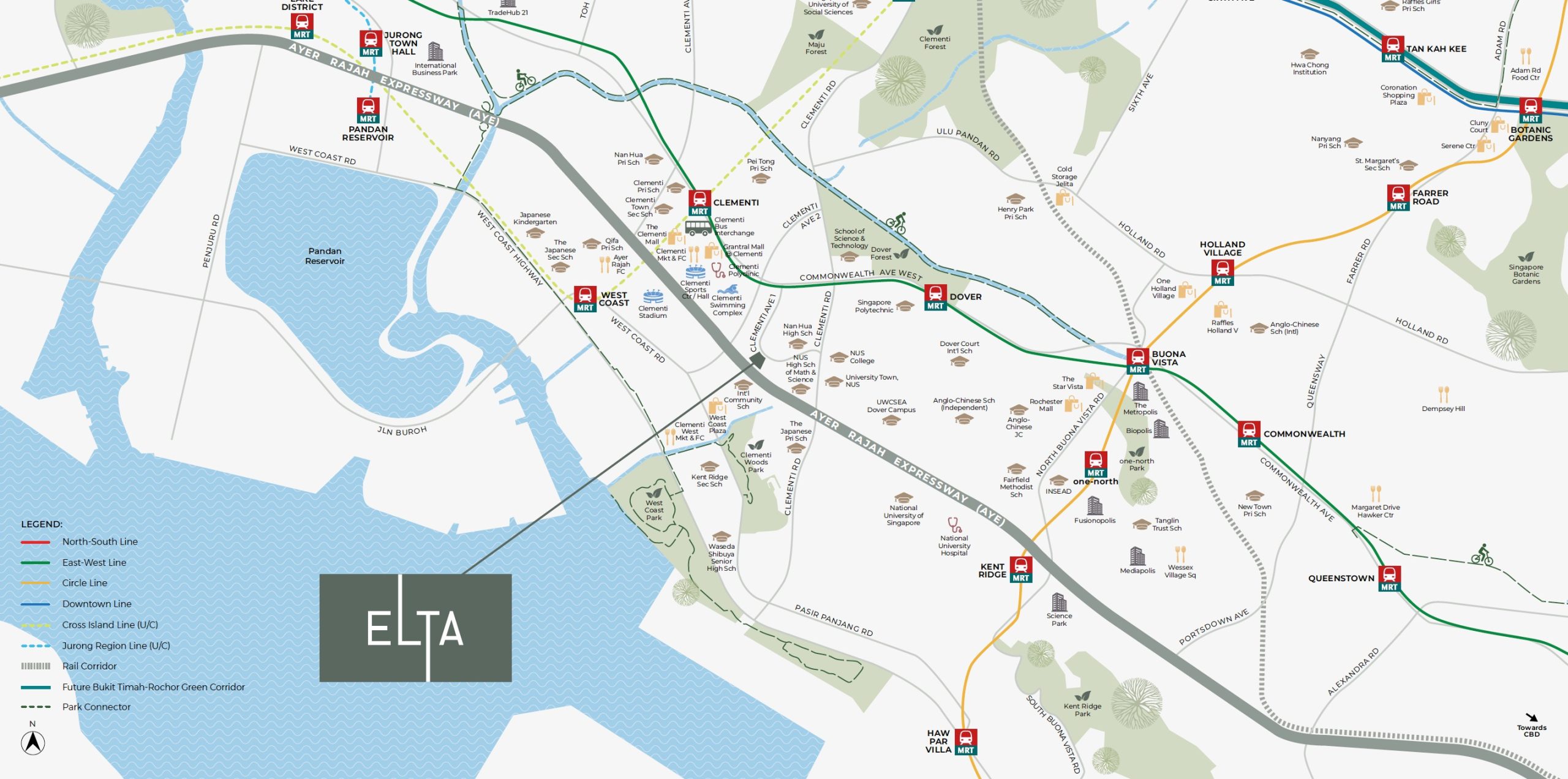 ELTA Clementi – Location Map