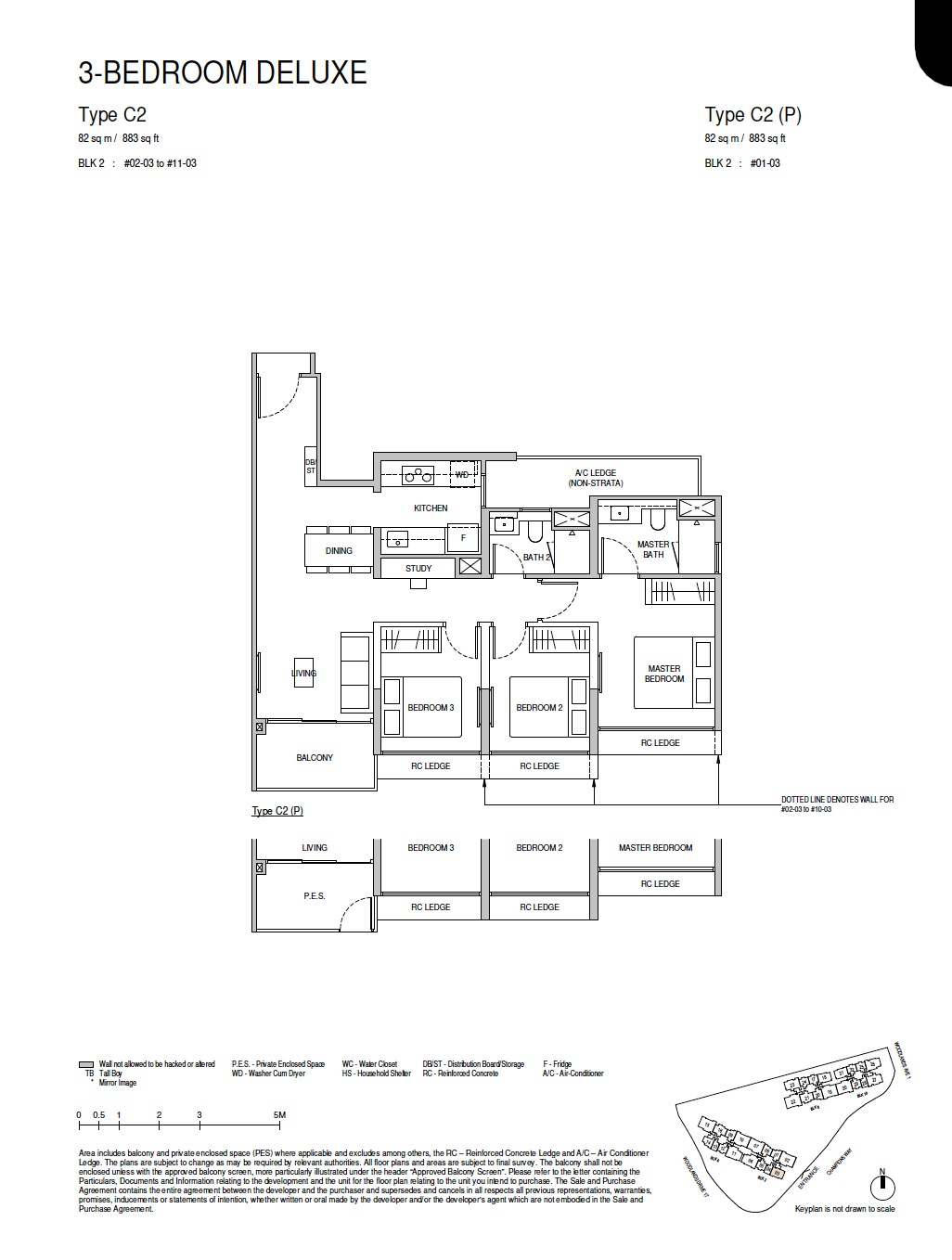 Norwood Grand Floor Plan 3BR Type C2