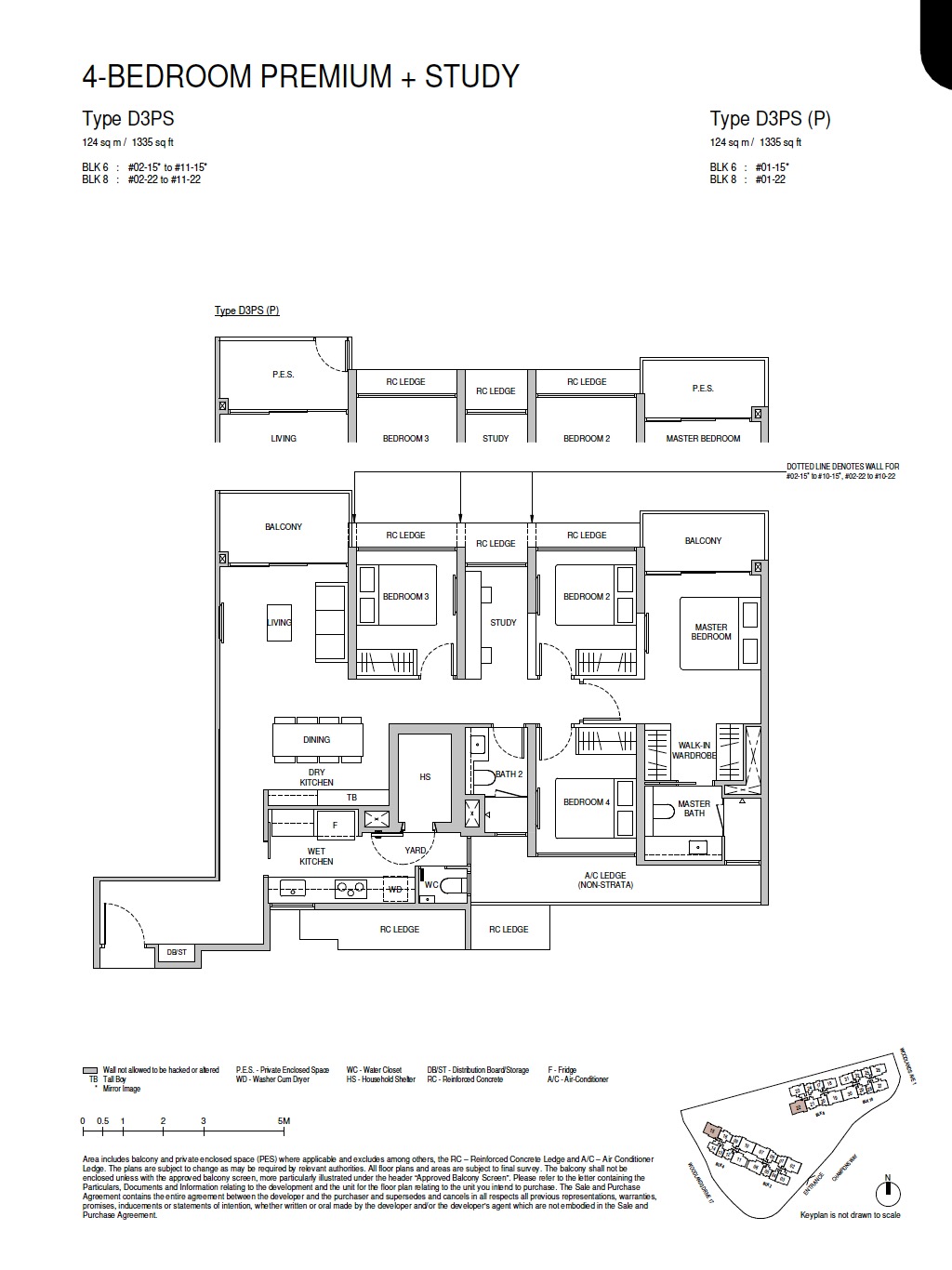 Norwood Grand Floor Plan 4BR Premium + Study Type D3PS