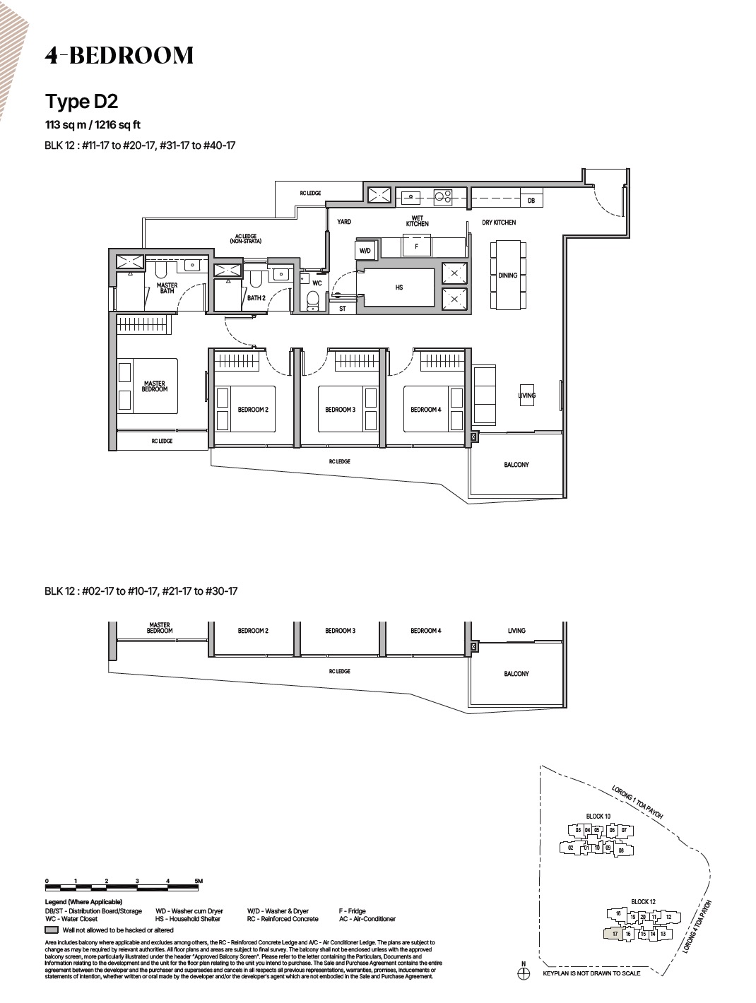 The Orie Toa Payoh Floor Plan 4BR D2