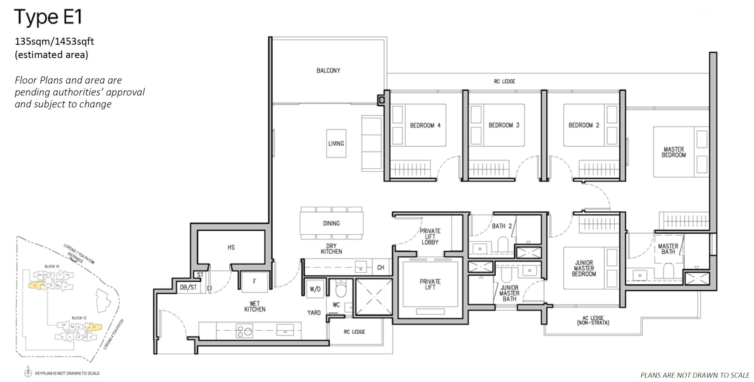 The Orie Toa Payoh Floor Plan 5BR With Private Lift