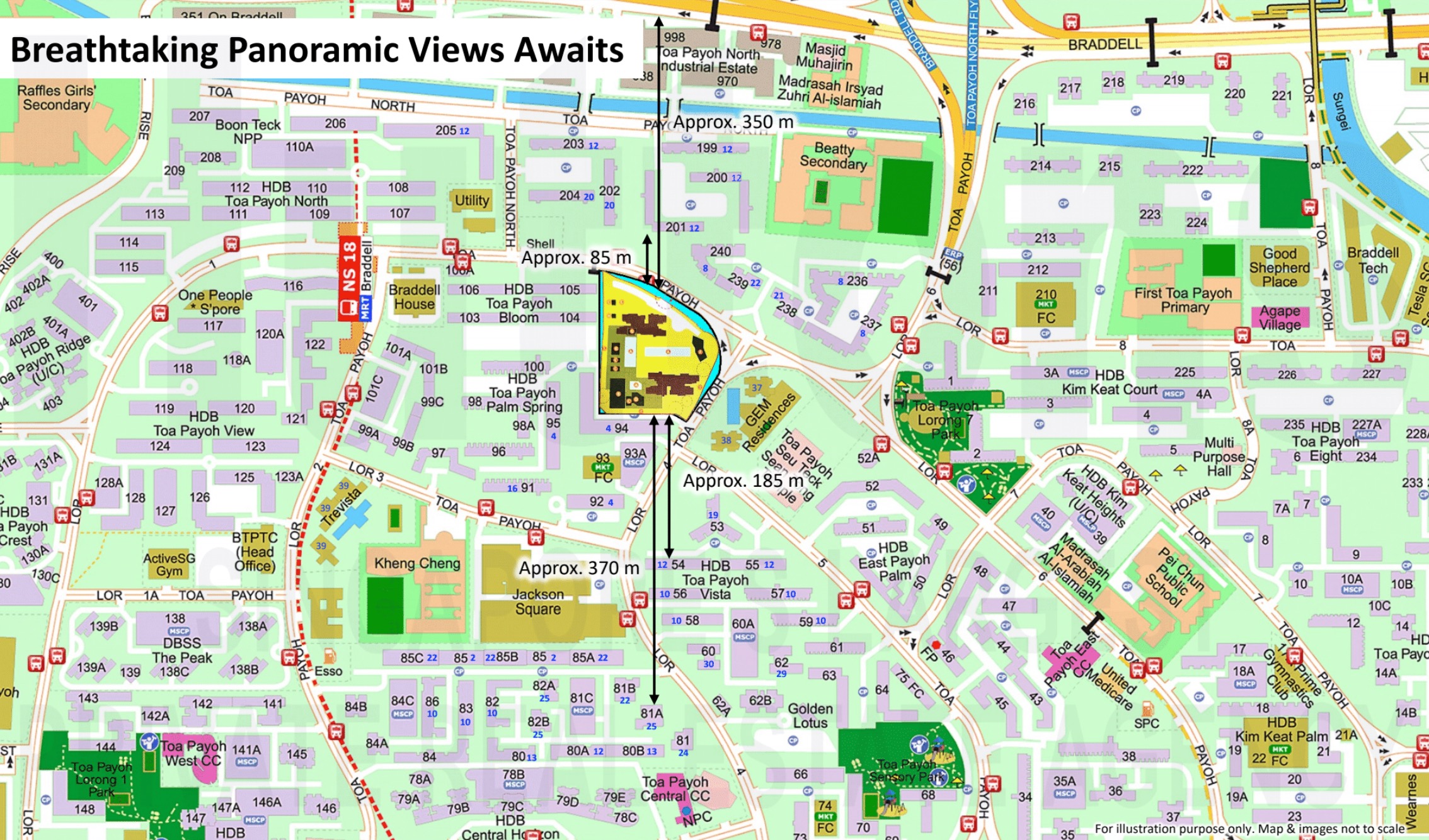 The Orie Toa Payoh Location Map