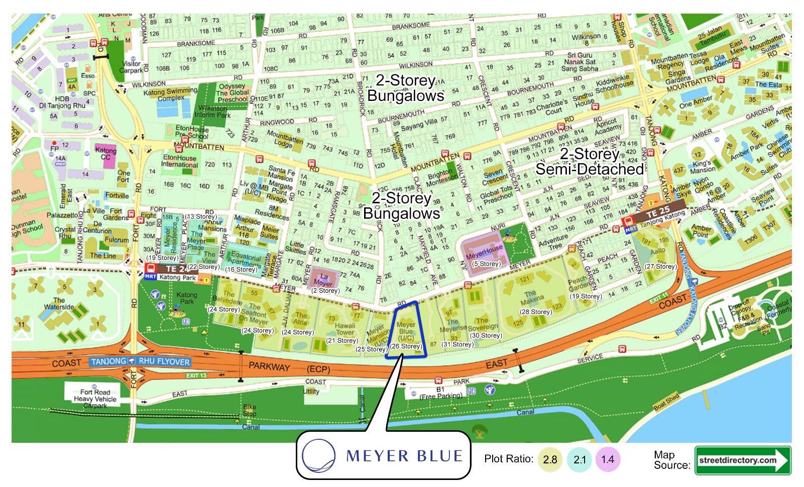 Meyer Blue Location Map