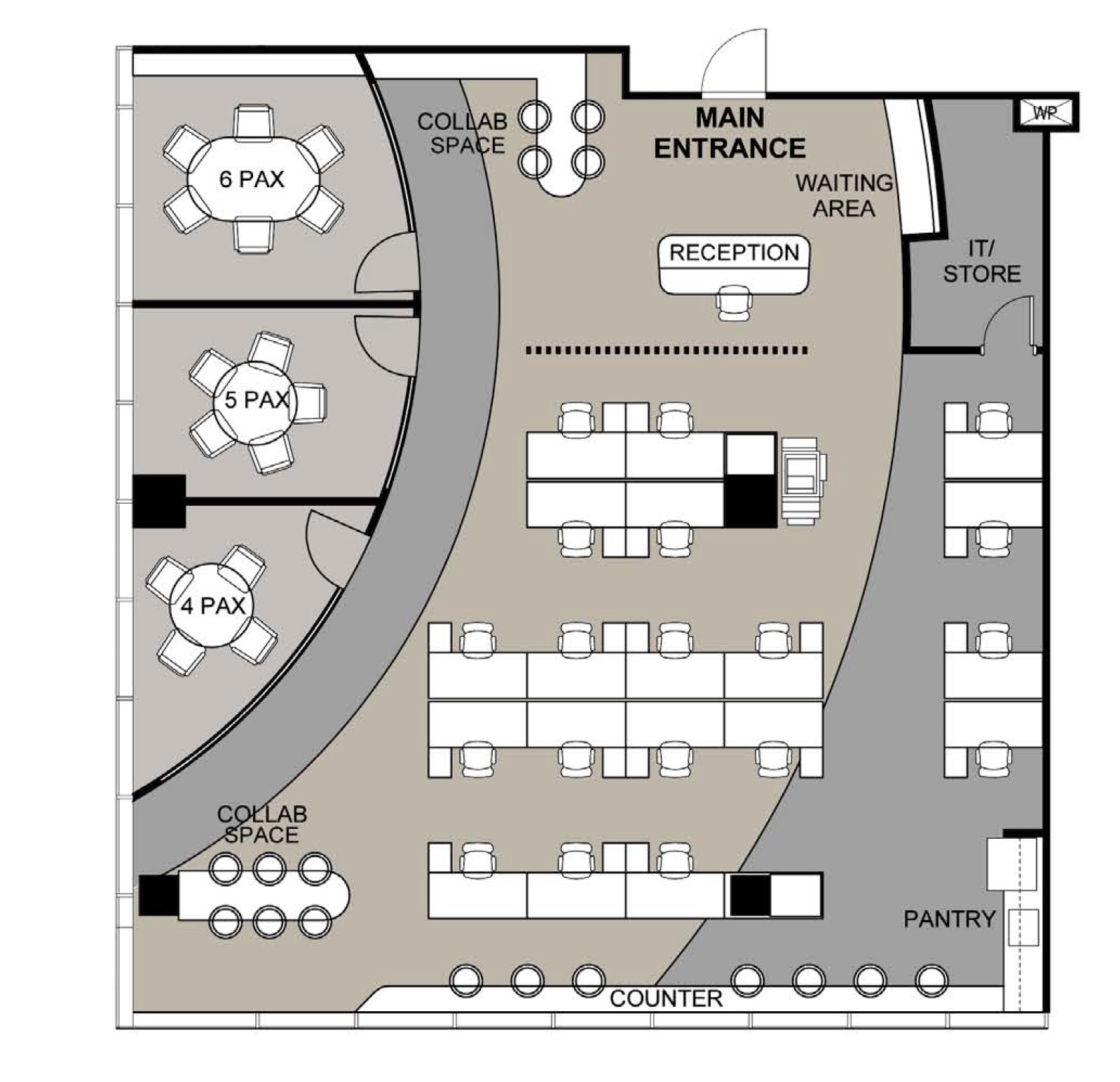 One Sophia Office Sample Layout - 06.03