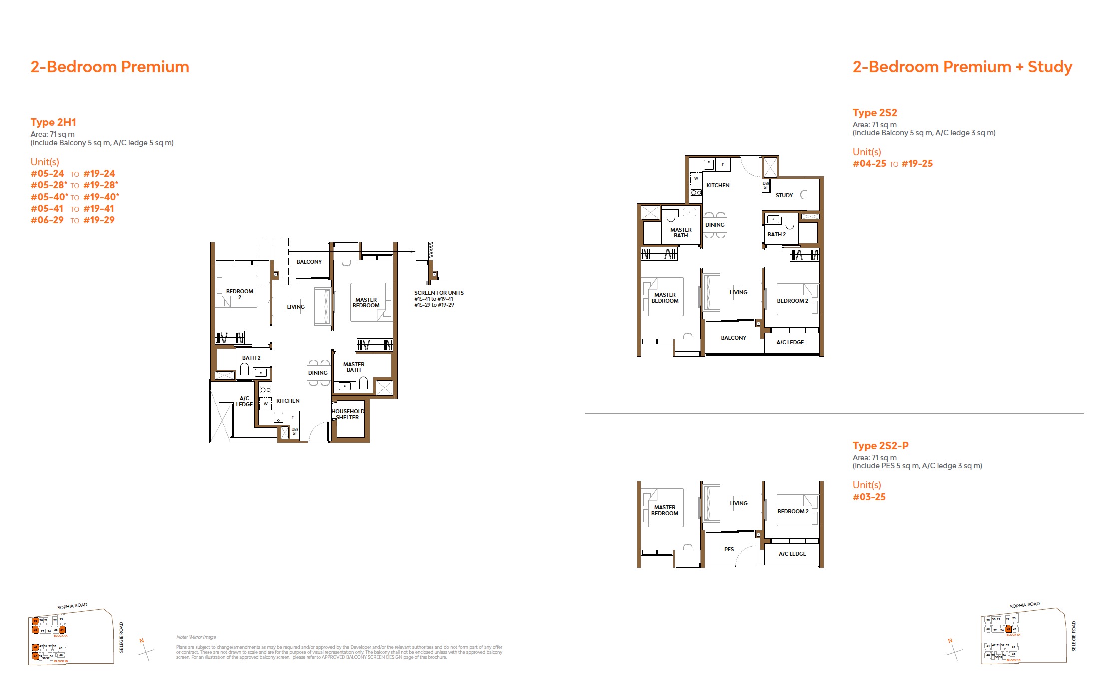 The Collective One Sophia – Floor Plan 2BR Deluxe Premium