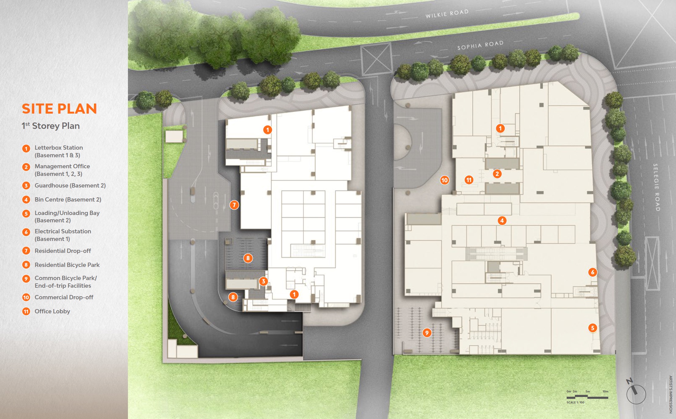 The Collective One Sophia – Site Plan 1st Storey