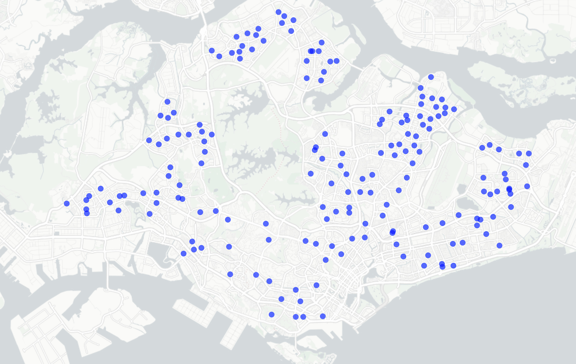 Singapore Primary School Map