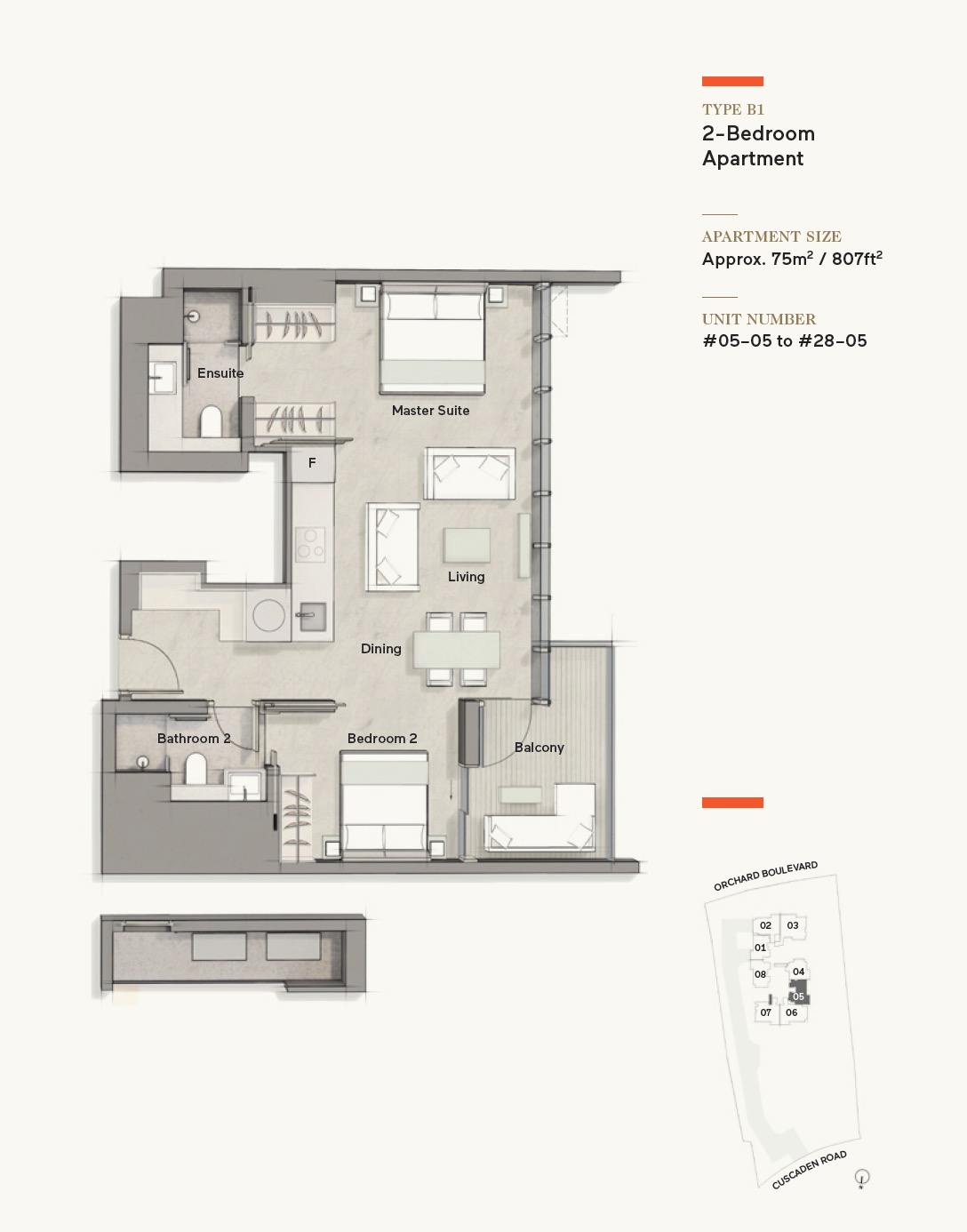 Cuscaden Reserve - 2BR Type B1