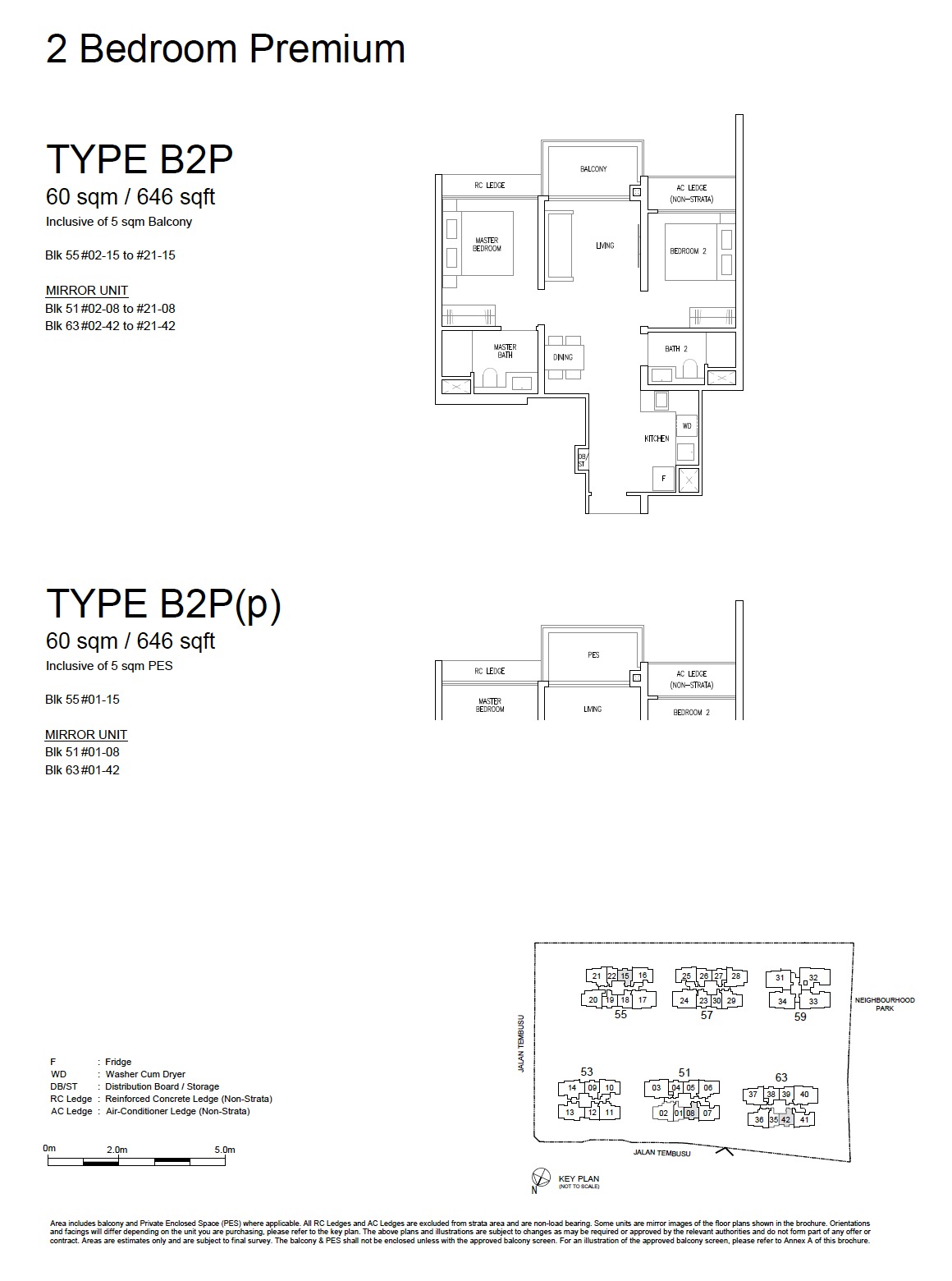 Emerald of Katong - Floor Plan 2BR Premium BP2