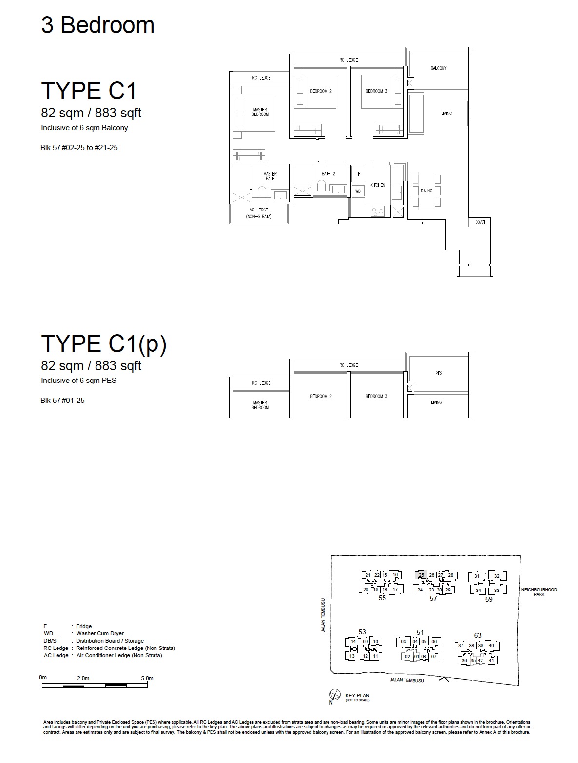 Emerald of Katong - Floor Plan 3BR C1