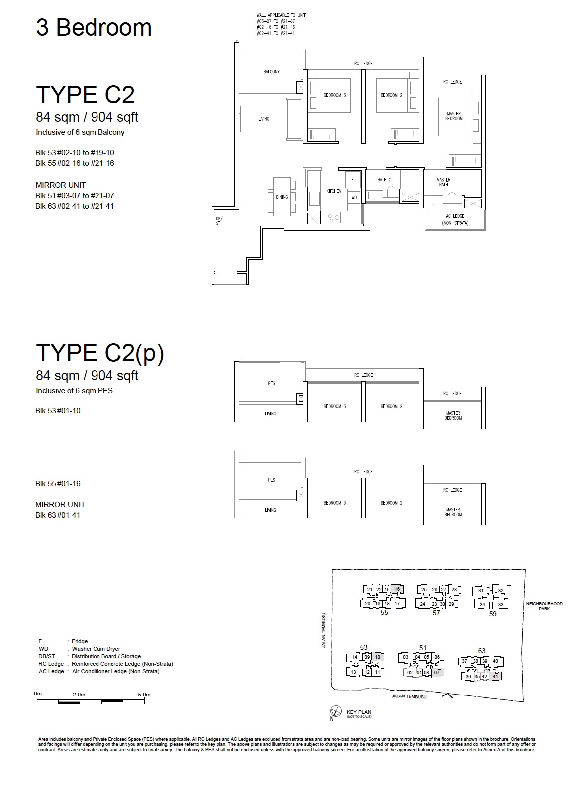 Emerald of Katong - Floor Plan 3BR C2