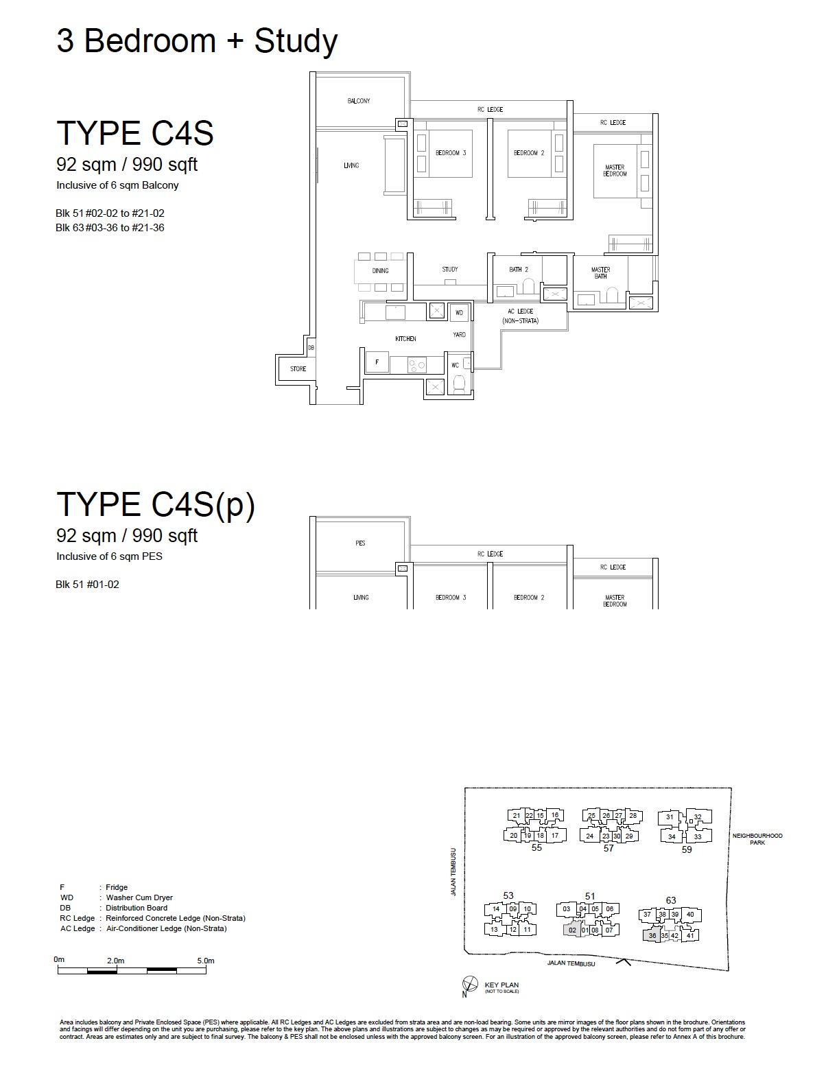 Emerald of Katong - Floor Plan 3BR+Study C4S