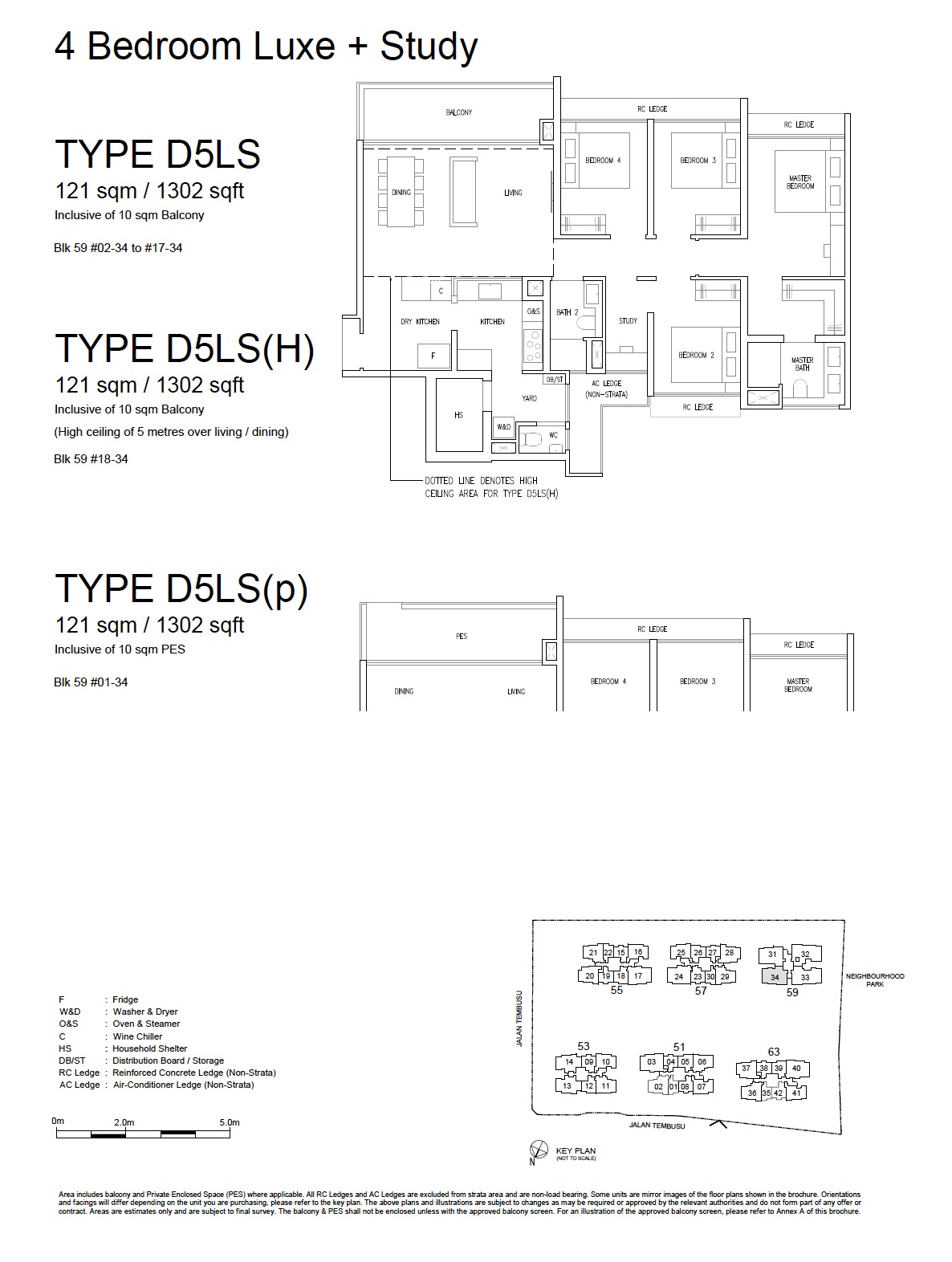 Emerald of Katong - Floor Plan 4BR Luxe D5LS