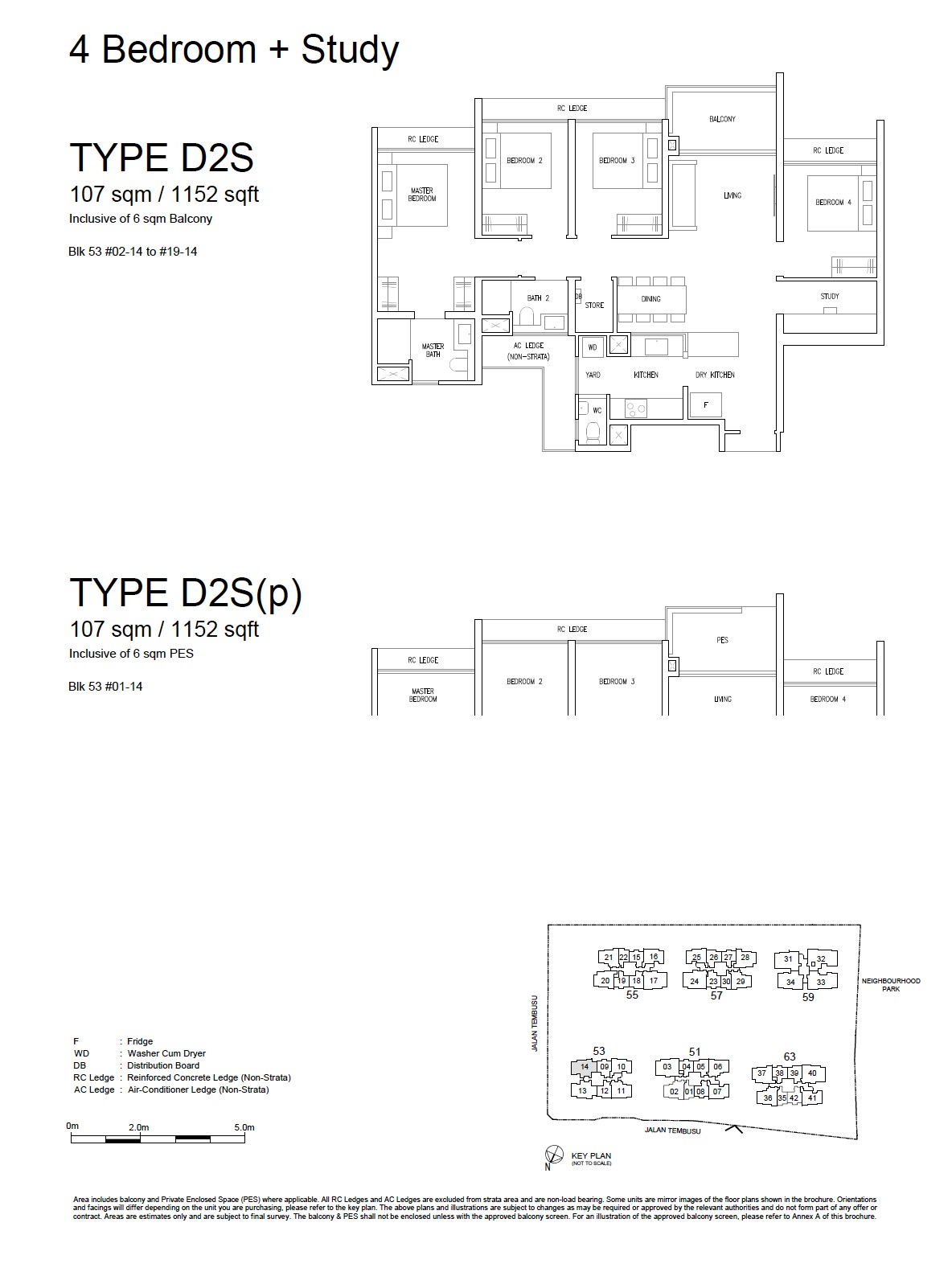 Emerald of Katong - Floor Plan 4BR+Study D2S