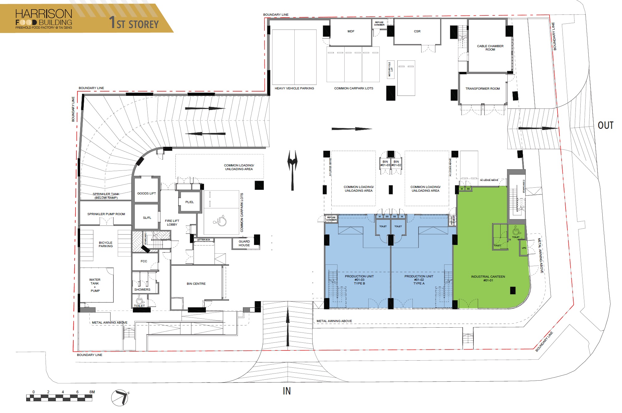 Harrison Food Factory – 1st Level Floor Plate