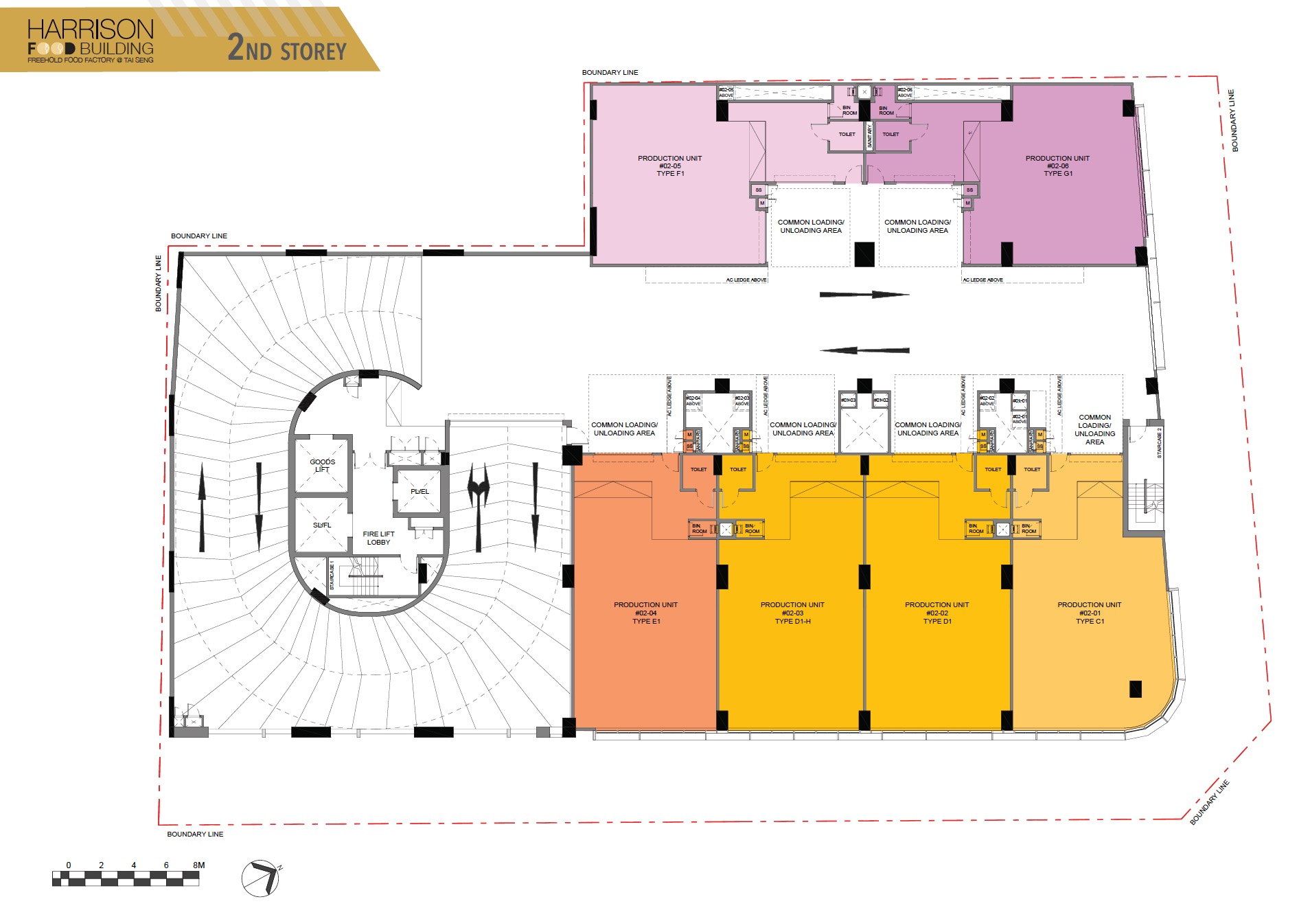 Harrison Food Factory – 2nd Level Floor Plate