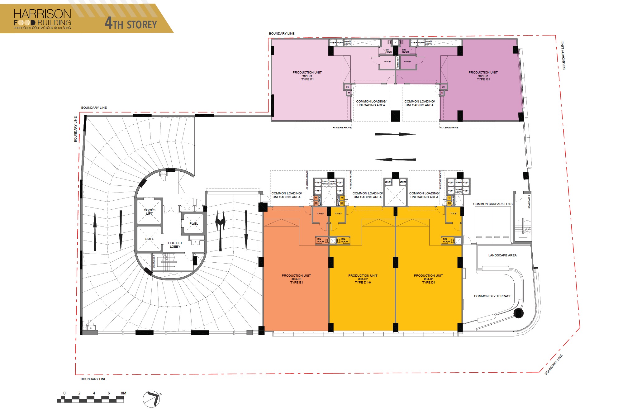 Harrison Food Factory – 4th Level Floor Plate