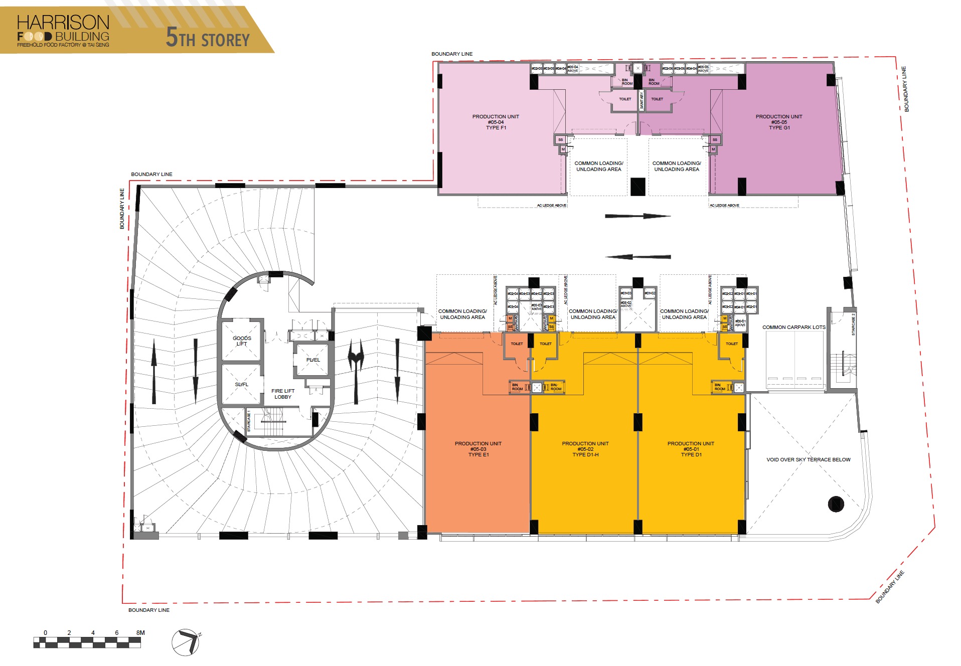 Harrison Food Factory – 5th Level Floor Plate