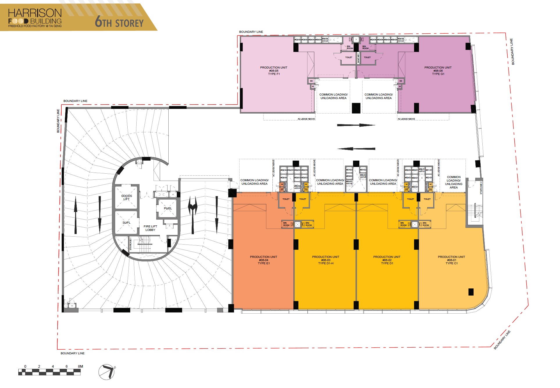 Harrison Food Factory – 6th Level Floor Plate