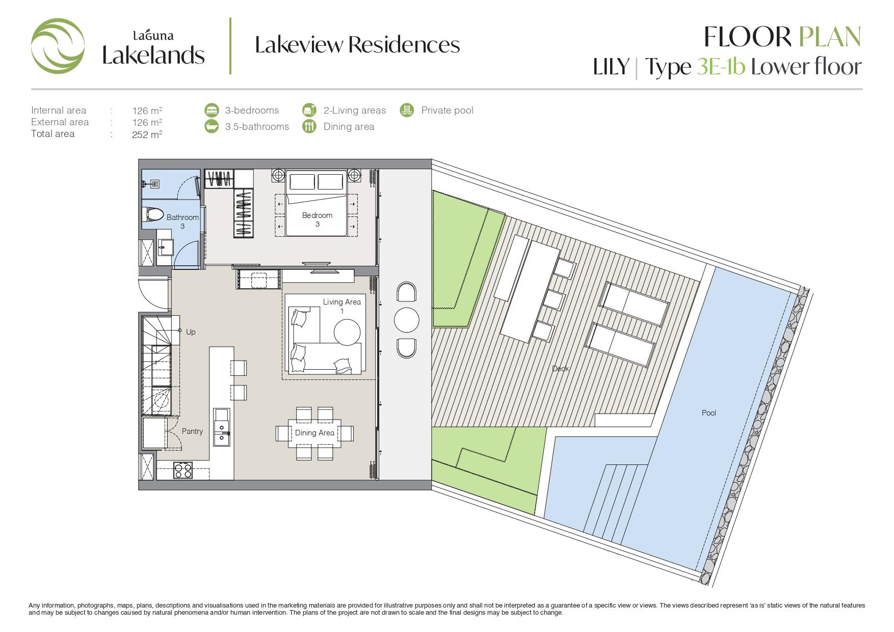 Lakeview Residences - Lily 3BR Type 3E-1b (lower)