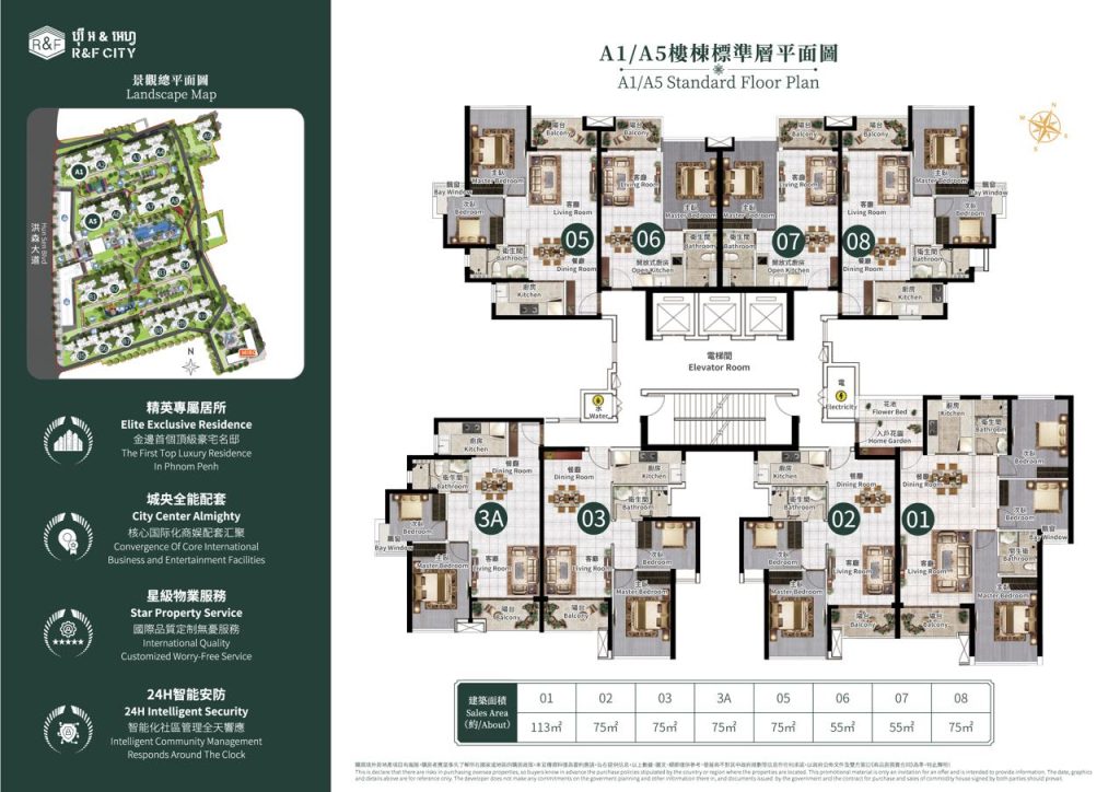 R&F City CambodiaR&F City Cambodia – A1:A5 Site Plan