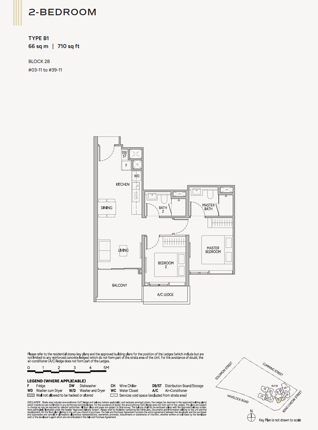 Union Square Floor Plan 2BR B1