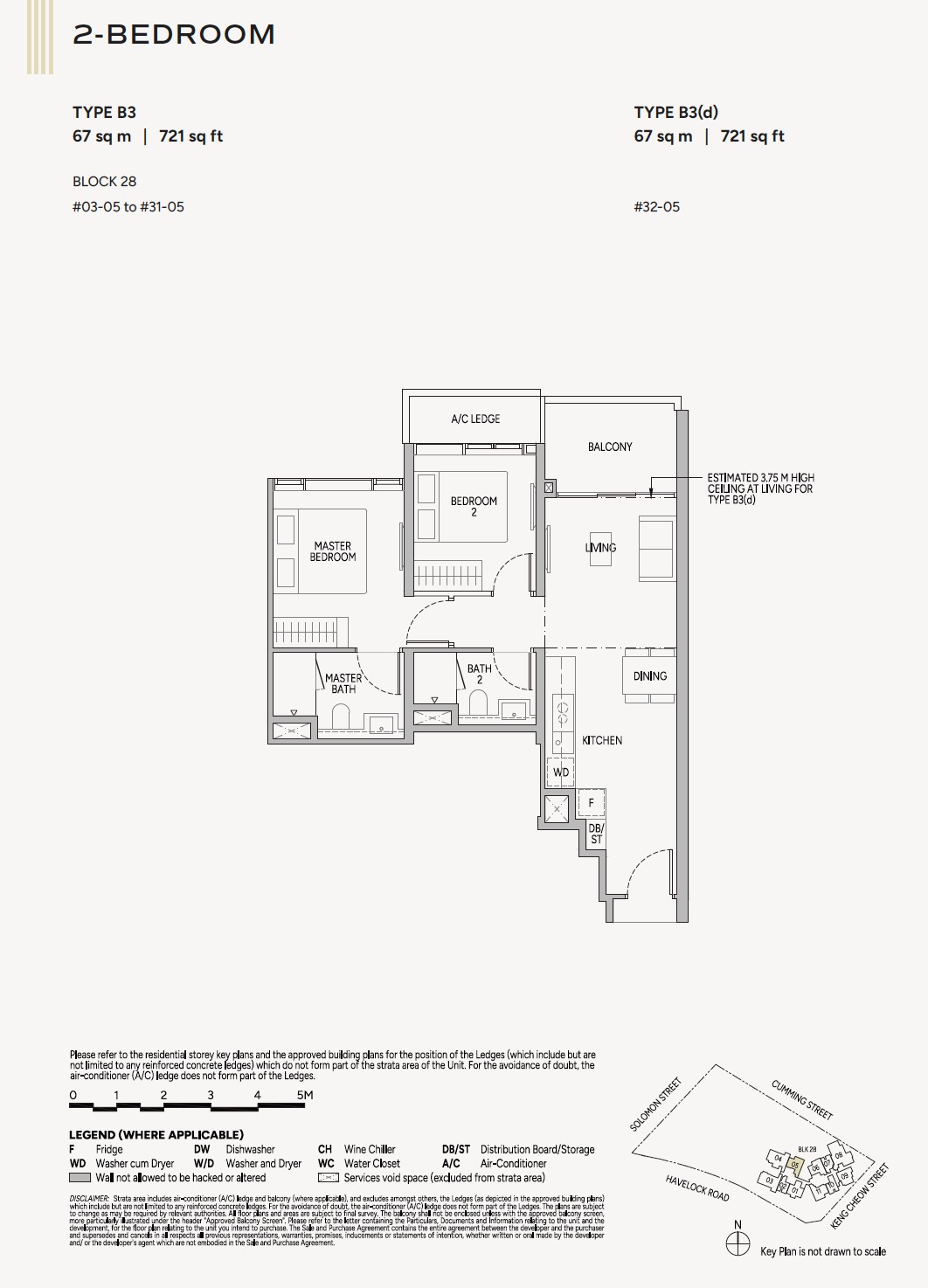 Union Square Floor Plan 2BR B3