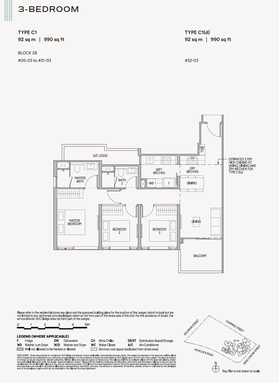 Union Square Floor Plan 3BR C1