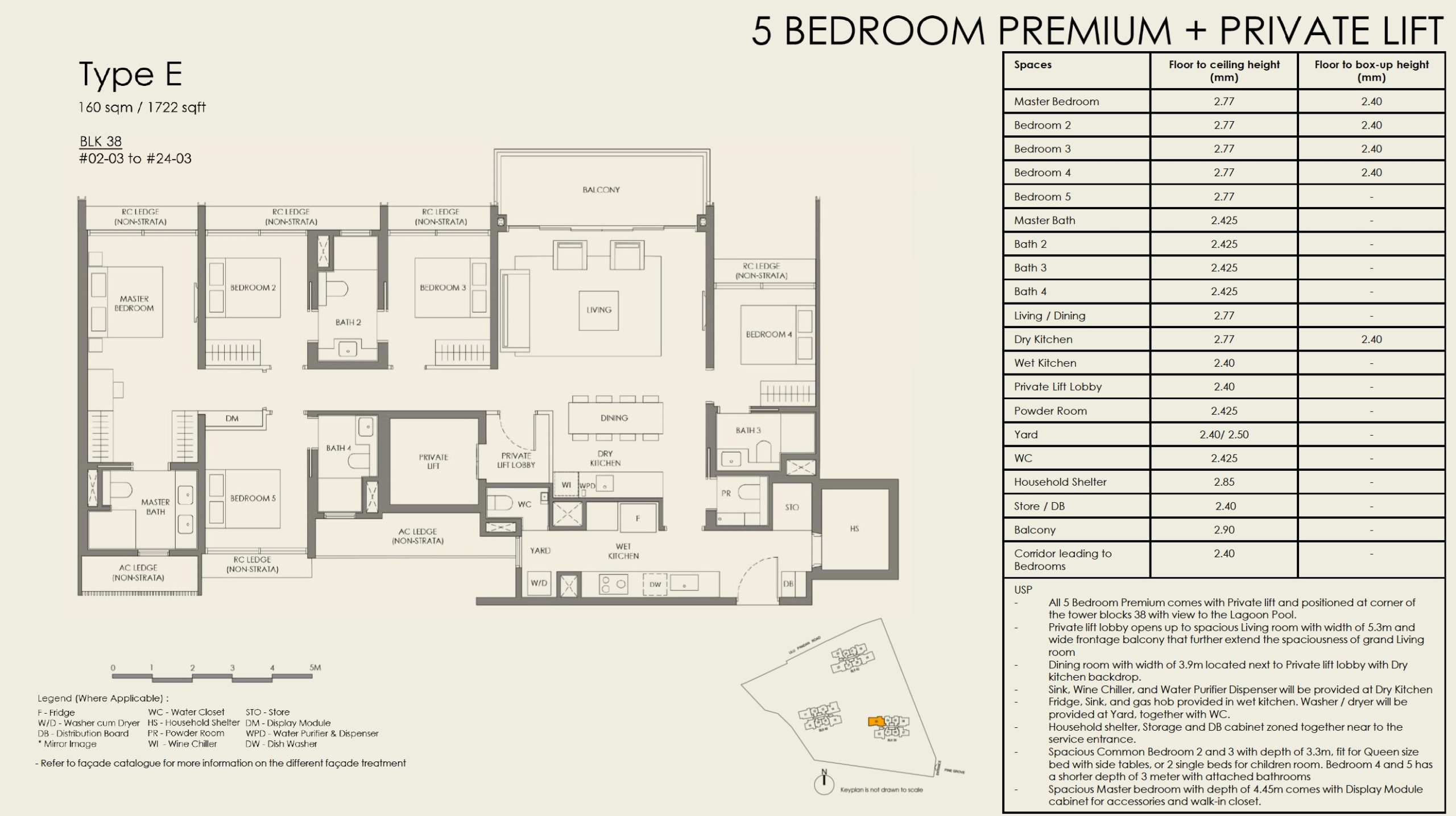 Nava Grove 5BR Premium Private Lift Type E