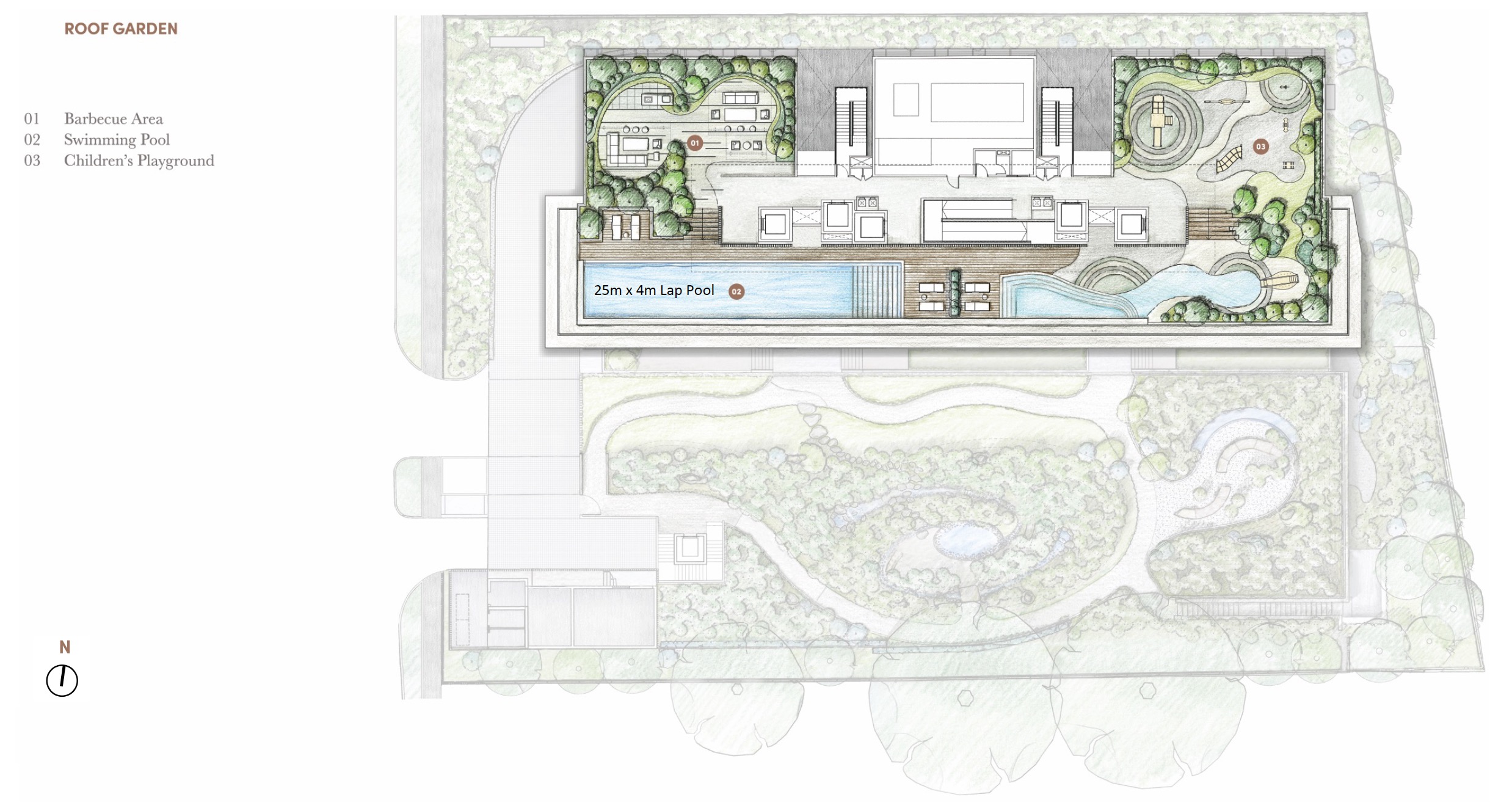 32 Gilstead Site Plan Roof Garden